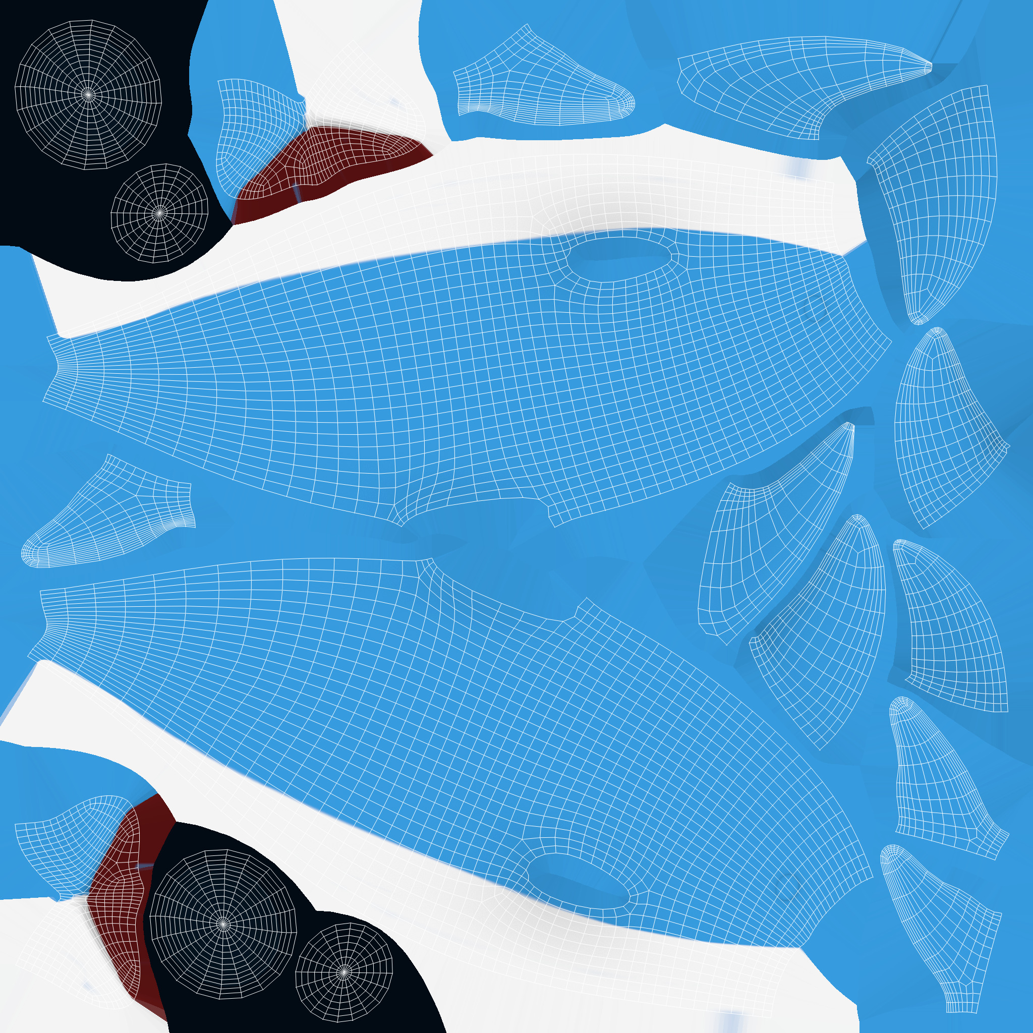 Low Poly - Cartoon Dolphin 2 Rigged  Low-poly 3D model_21