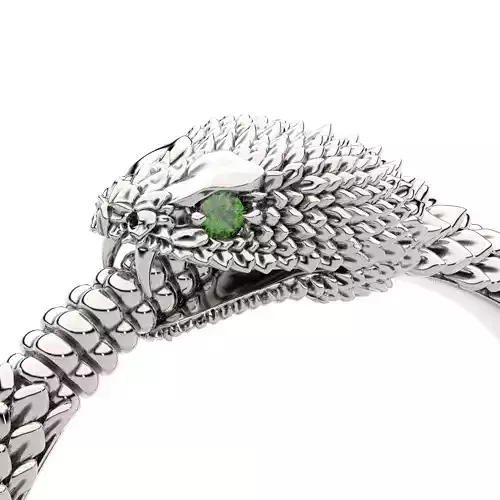 Rattlesnake  Jewelry ring 3D print model