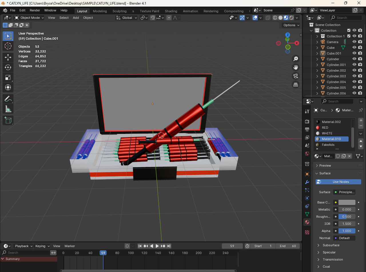 RED MEDICINE FREE Free low-poly 3D model_1