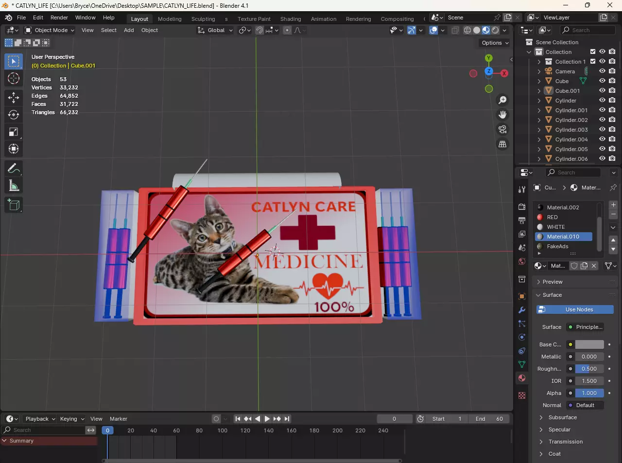 RED MEDICINE FREE Free low-poly 3D model_0