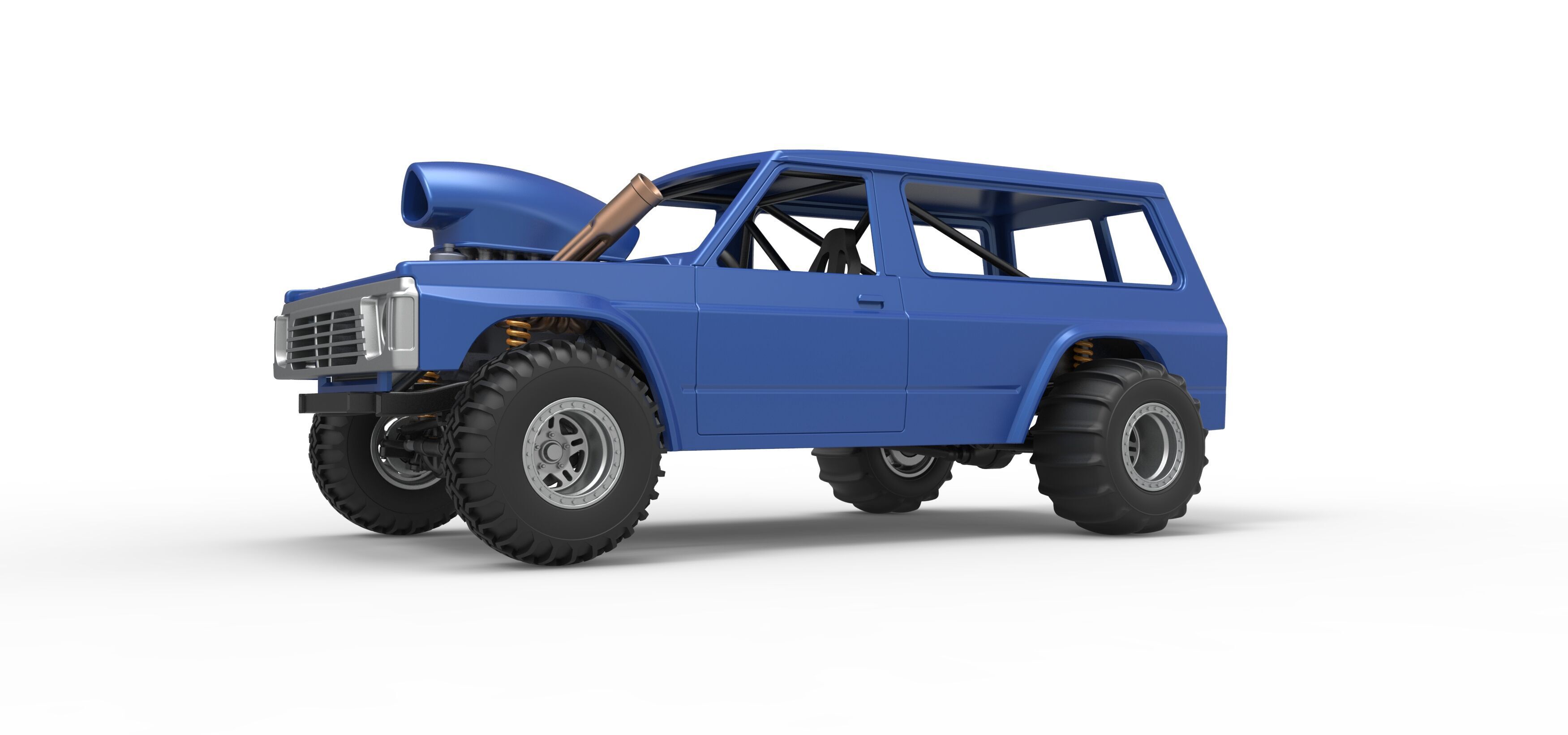 Uphill Sand Racing Dragster Version 4 Scale 1 to 25 3D print model_2