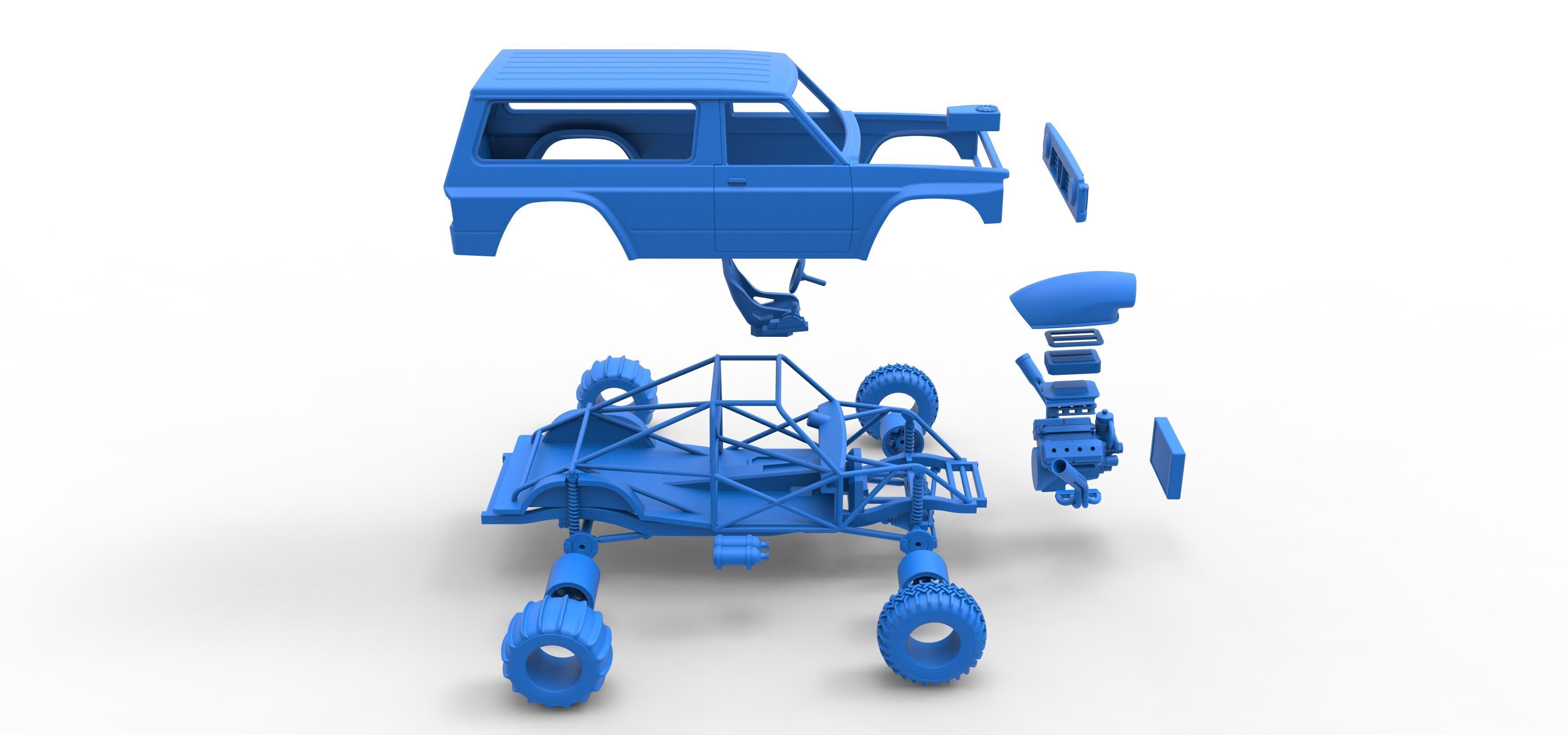 Uphill Sand Racing Dragster Version 4 Scale 1 to 25 3D print model_53