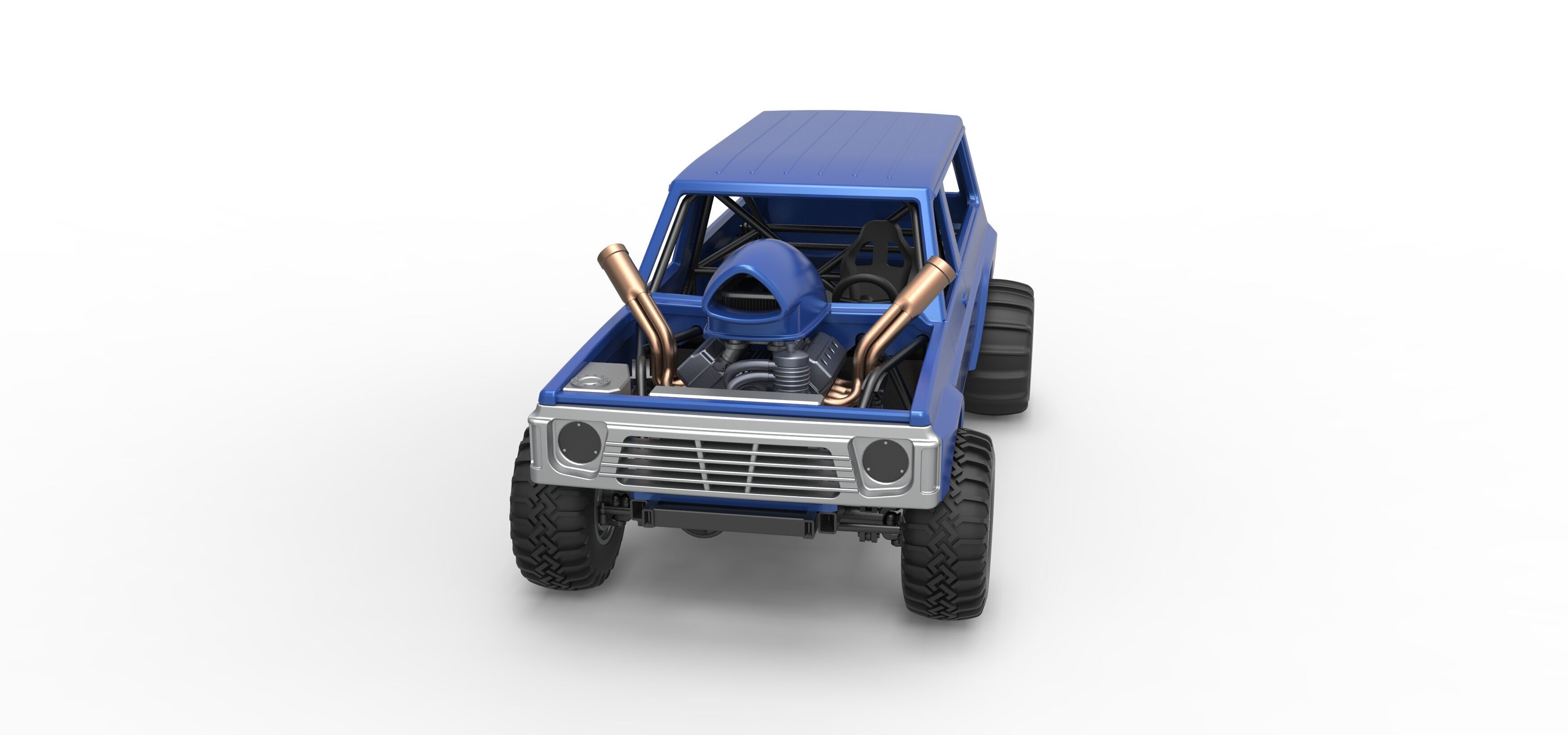 Uphill Sand Racing Dragster Version 4 Scale 1 to 25 3D print model_5