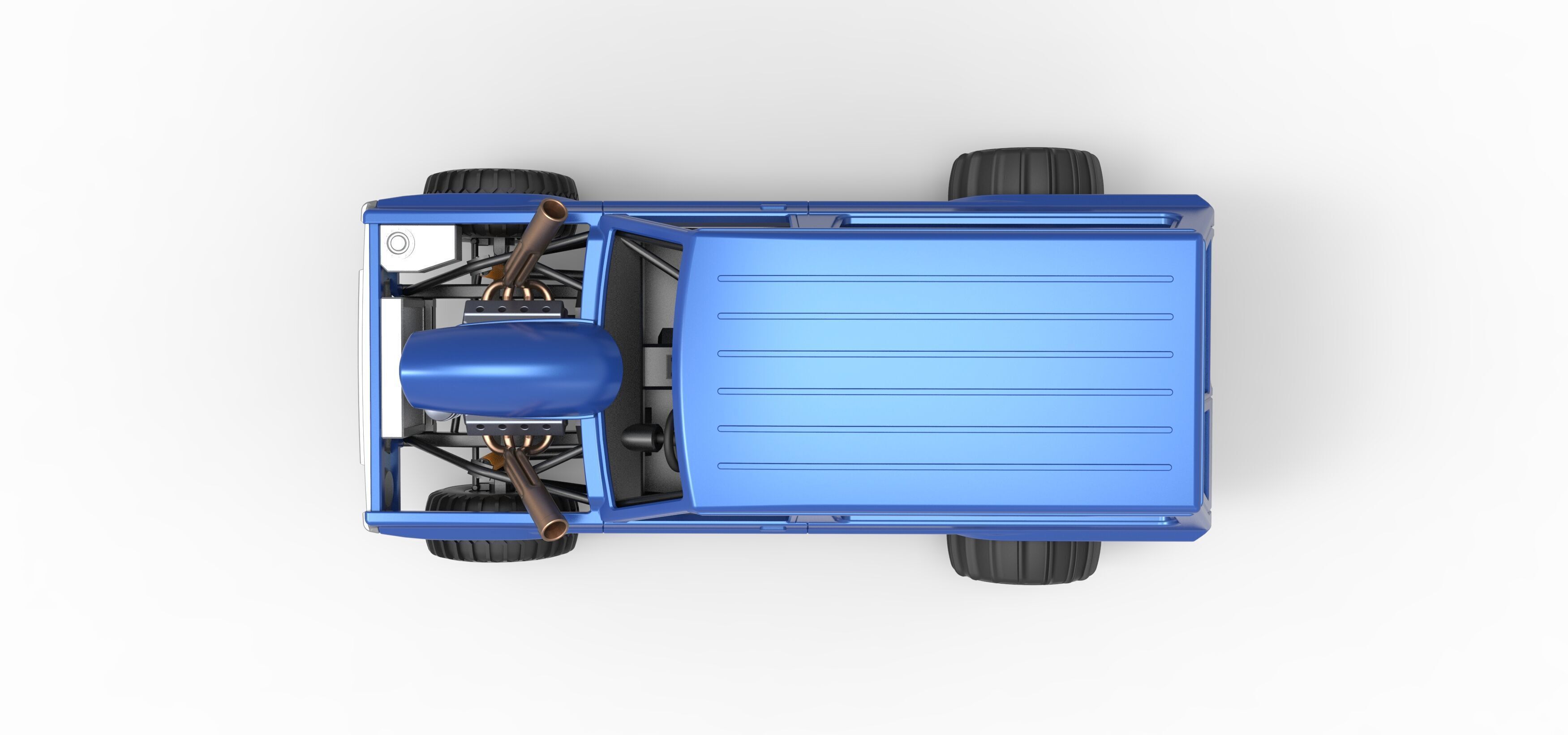 Uphill Sand Racing Dragster Version 4 Scale 1 to 25 3D print model_11