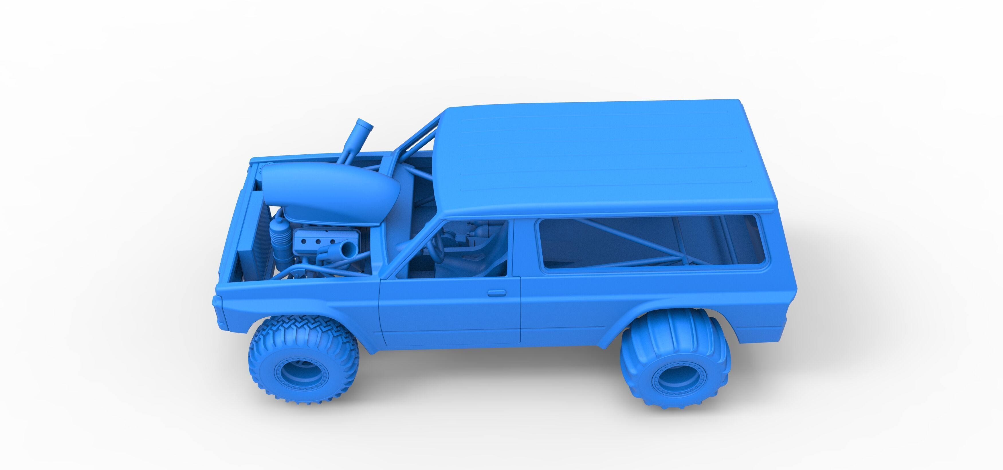 Uphill Sand Racing Dragster Version 4 Scale 1 to 25 3D print model_32