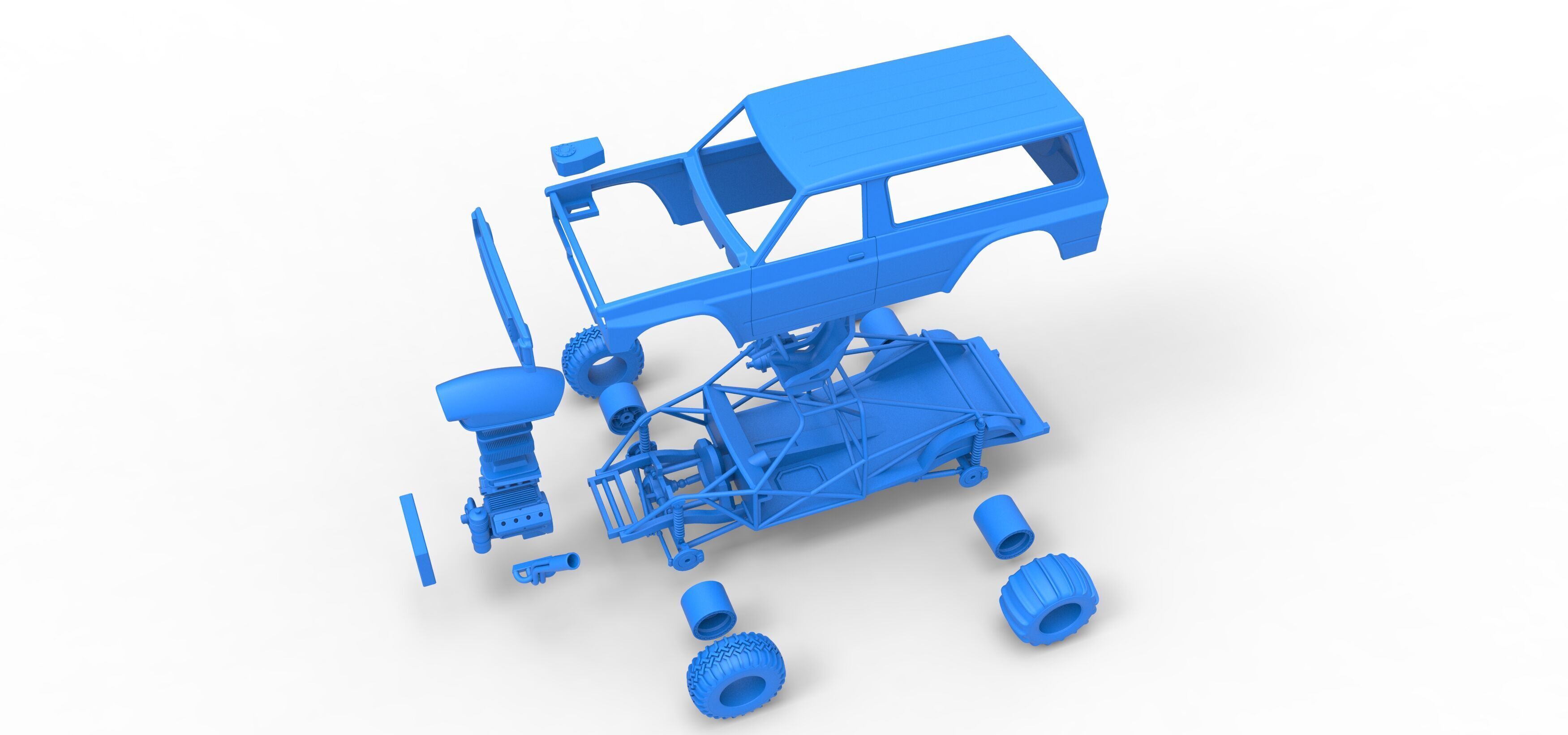 Uphill Sand Racing Dragster Version 4 Scale 1 to 25 3D print model_45