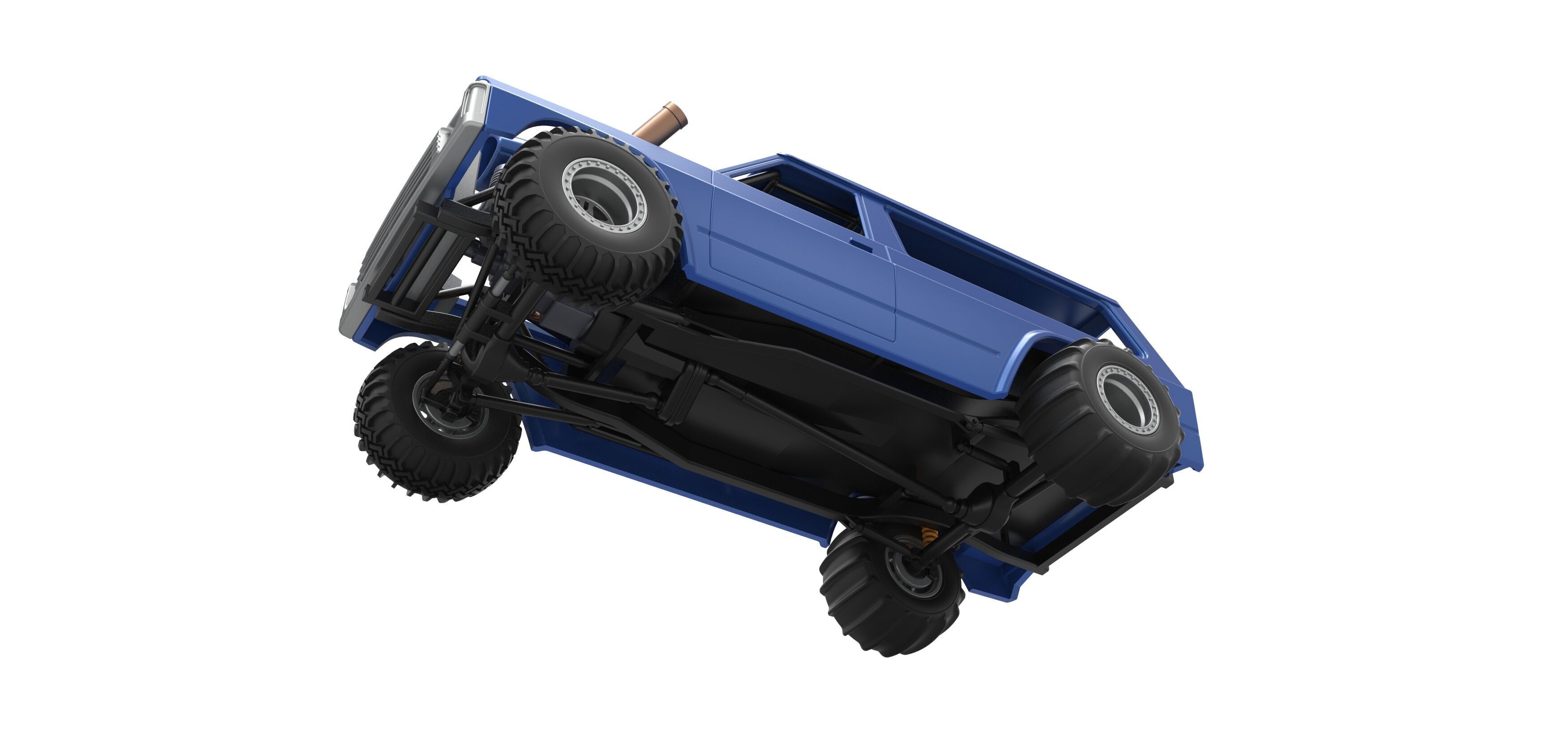 Uphill Sand Racing Dragster Version 4 Scale 1 to 25 3D print model_3