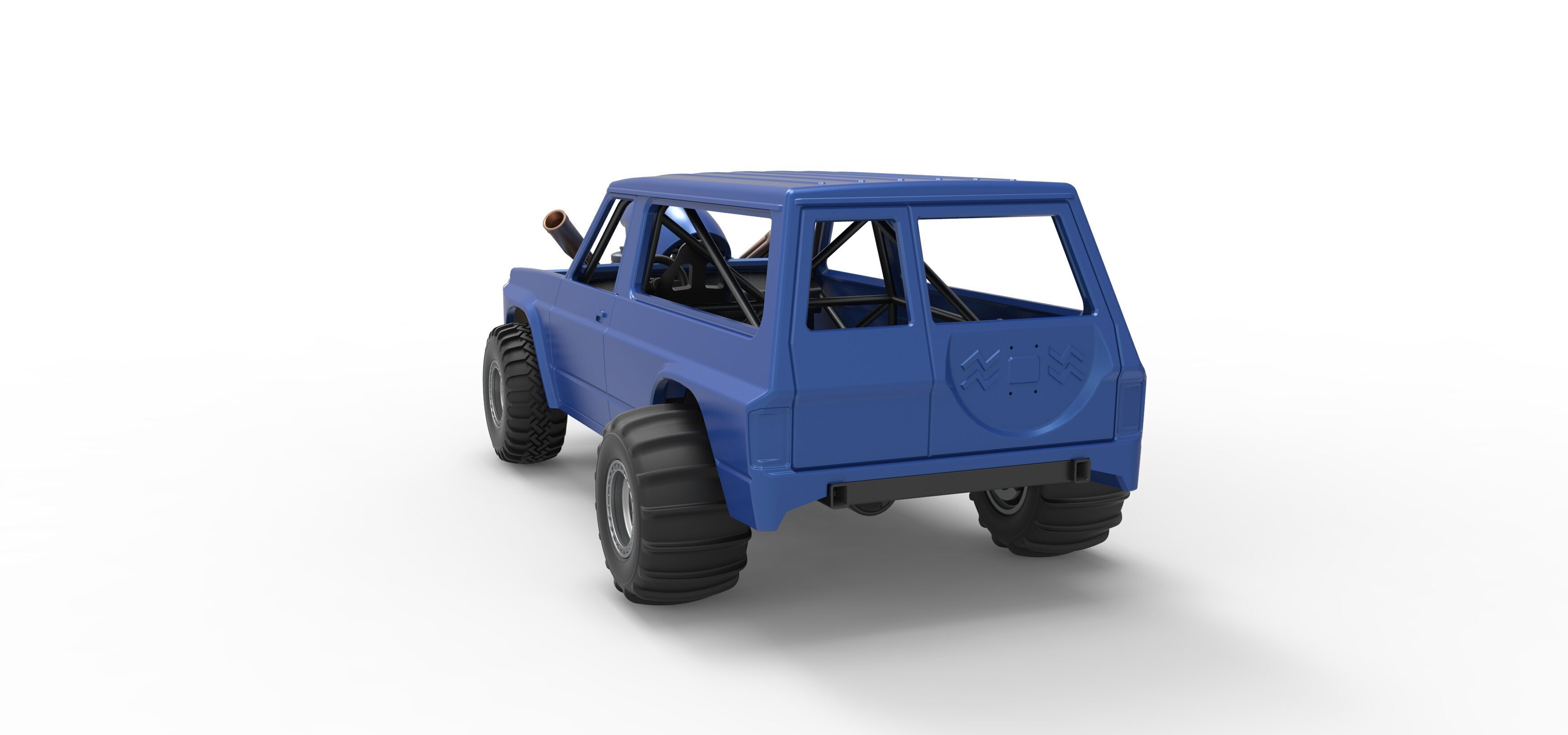 Uphill Sand Racing Dragster Version 4 Scale 1 to 25 3D print model_14