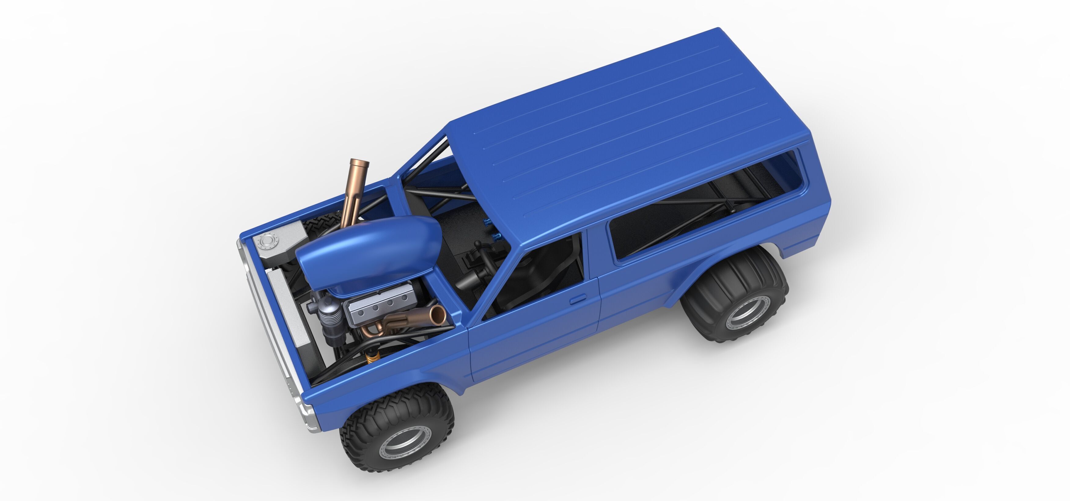 Uphill Sand Racing Dragster Version 4 Scale 1 to 25 3D print model_4