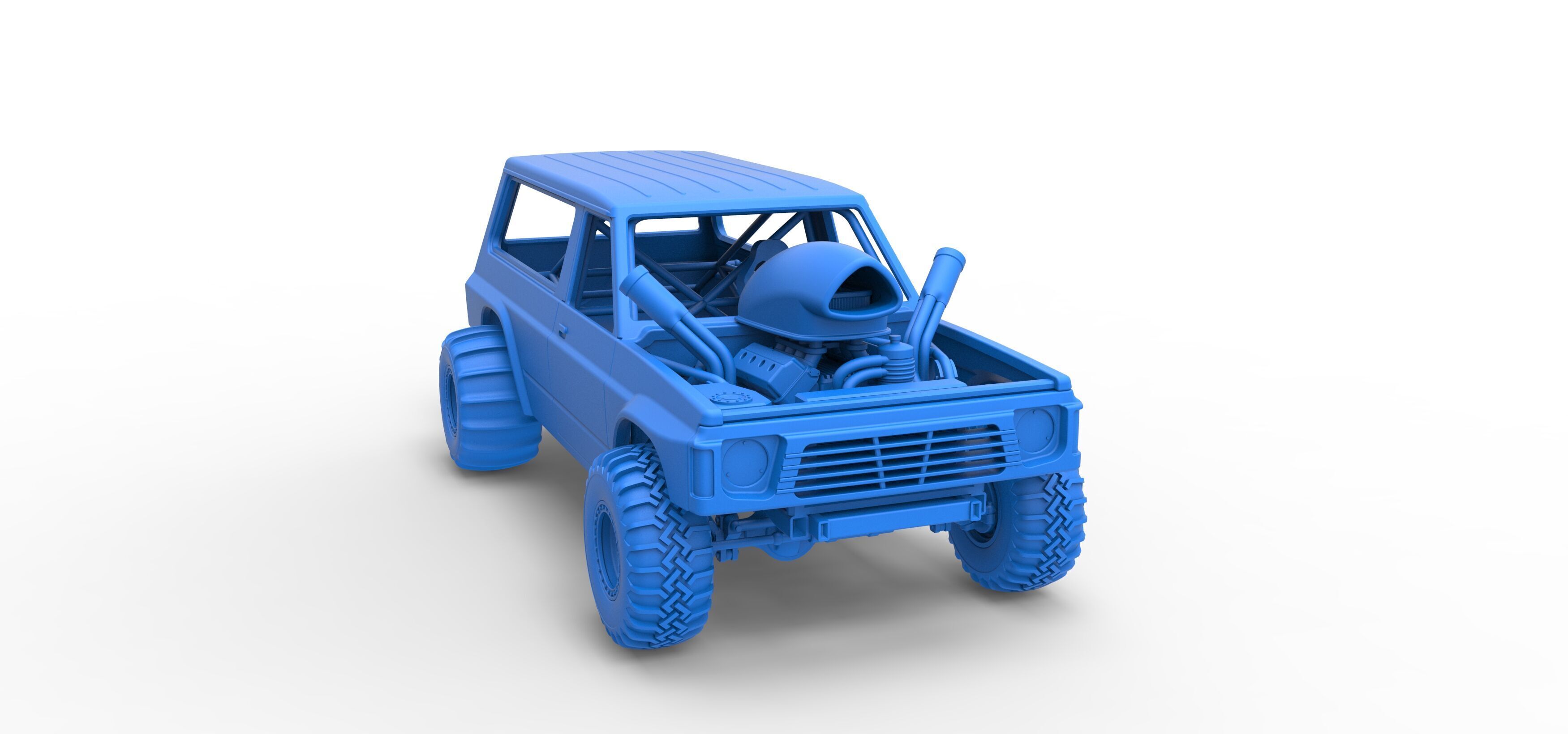 Uphill Sand Racing Dragster Version 4 Scale 1 to 25 3D print model_43