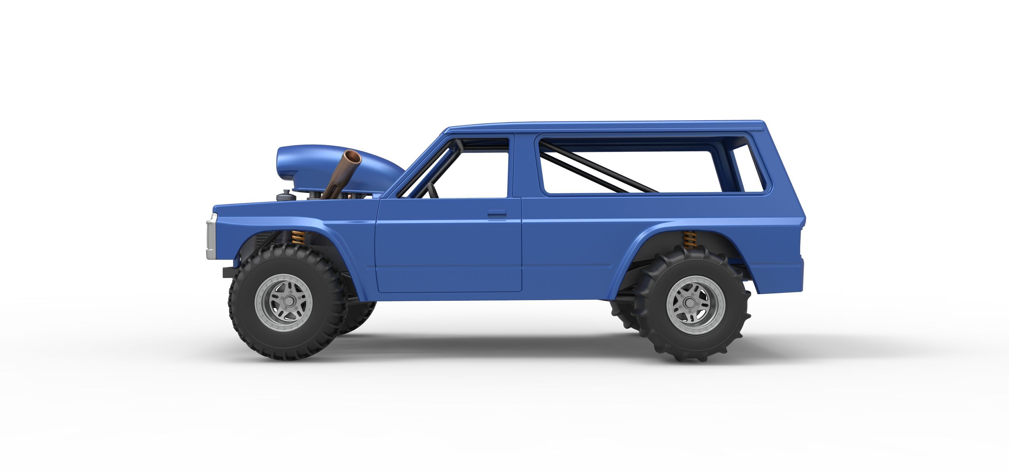 Uphill Sand Racing Dragster Version 4 Scale 1 to 25 3D print model_9