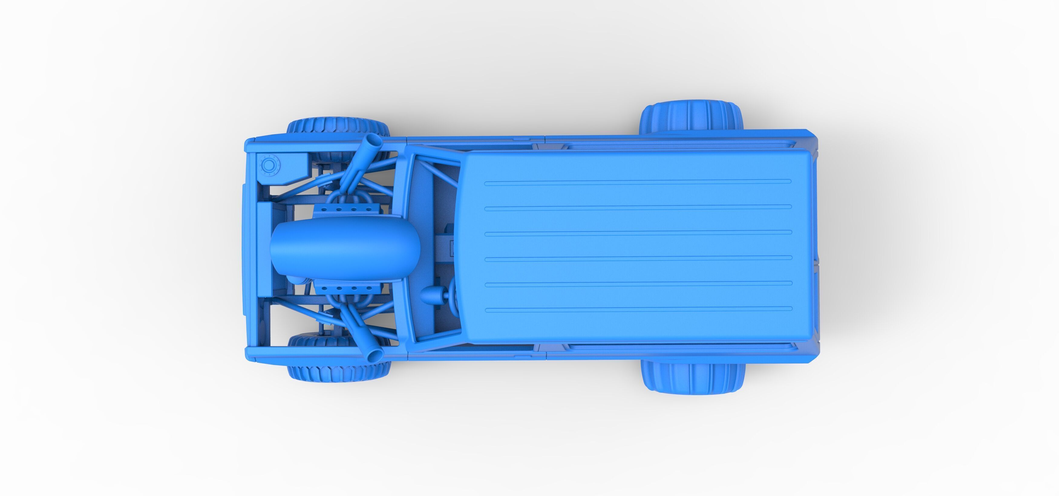 Uphill Sand Racing Dragster Version 4 Scale 1 to 25 3D print model_33