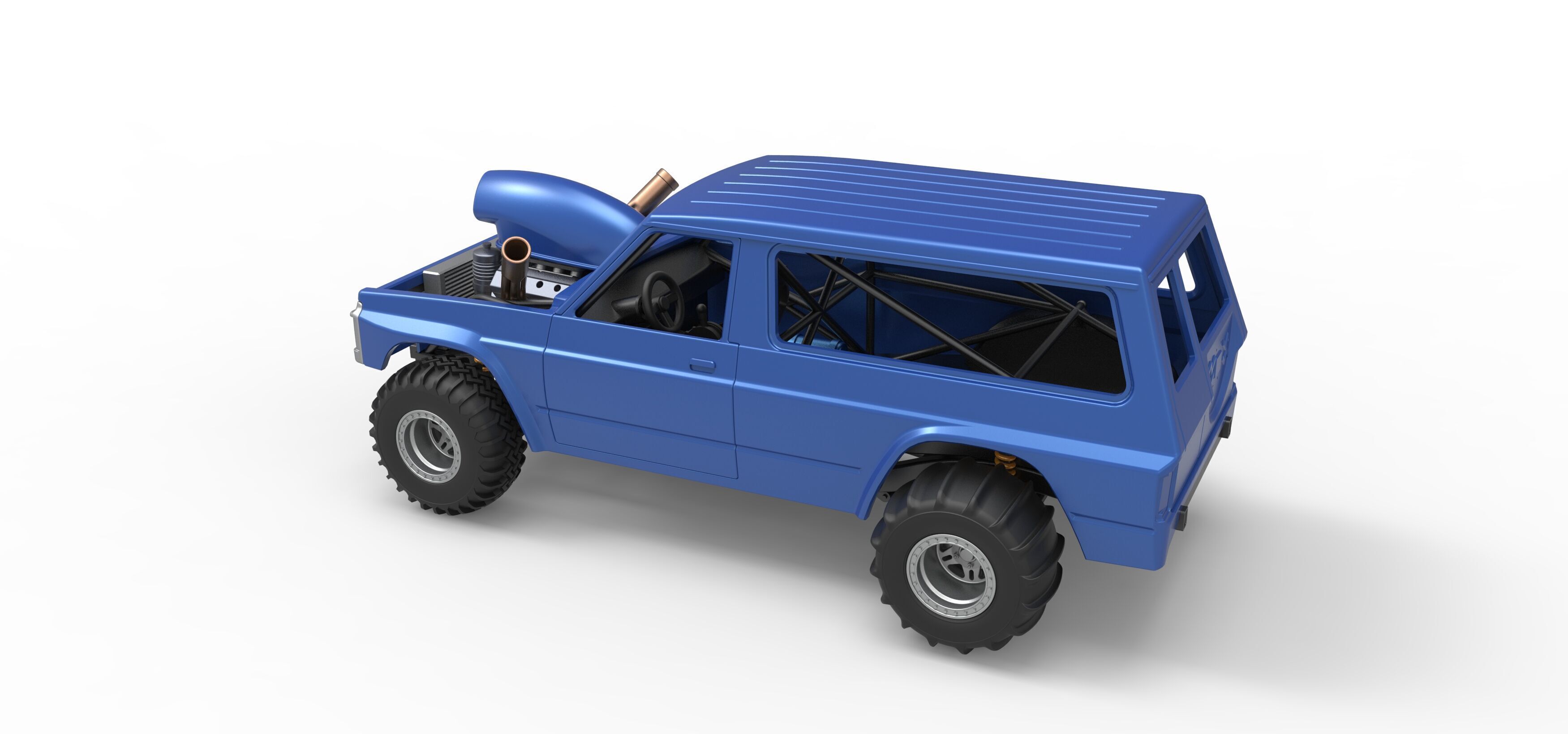 Uphill Sand Racing Dragster Version 4 Scale 1 to 25 3D print model_12