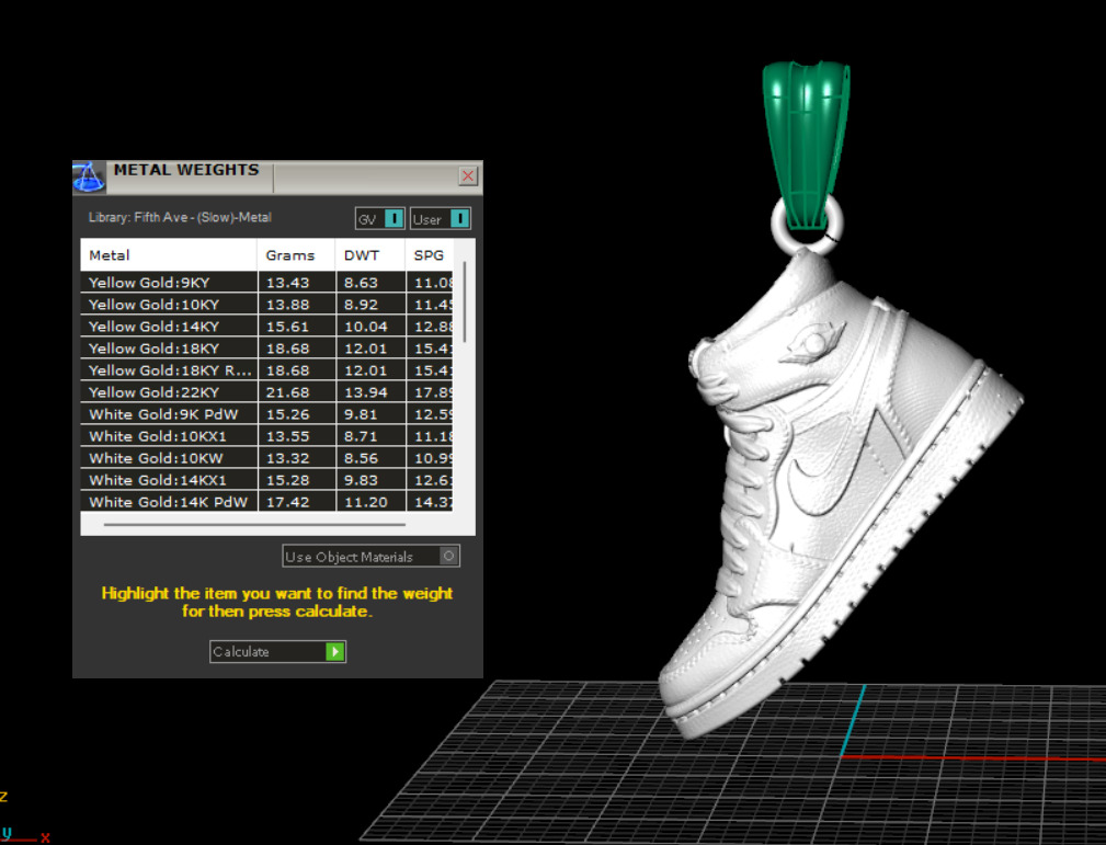 Air Max Pendant N231 3D print model_7