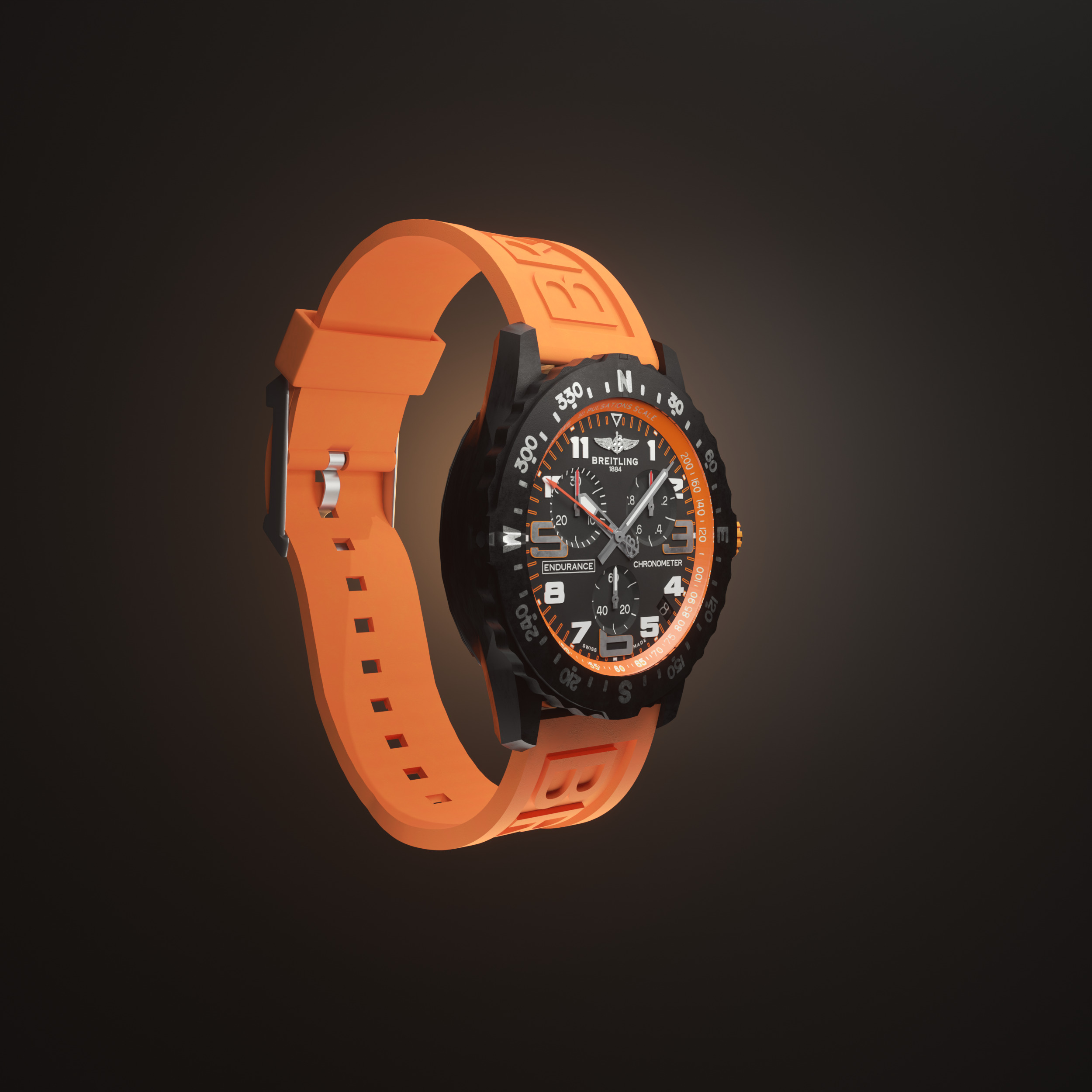 Wristwatch - Breitling endurance pro 3D model_2
