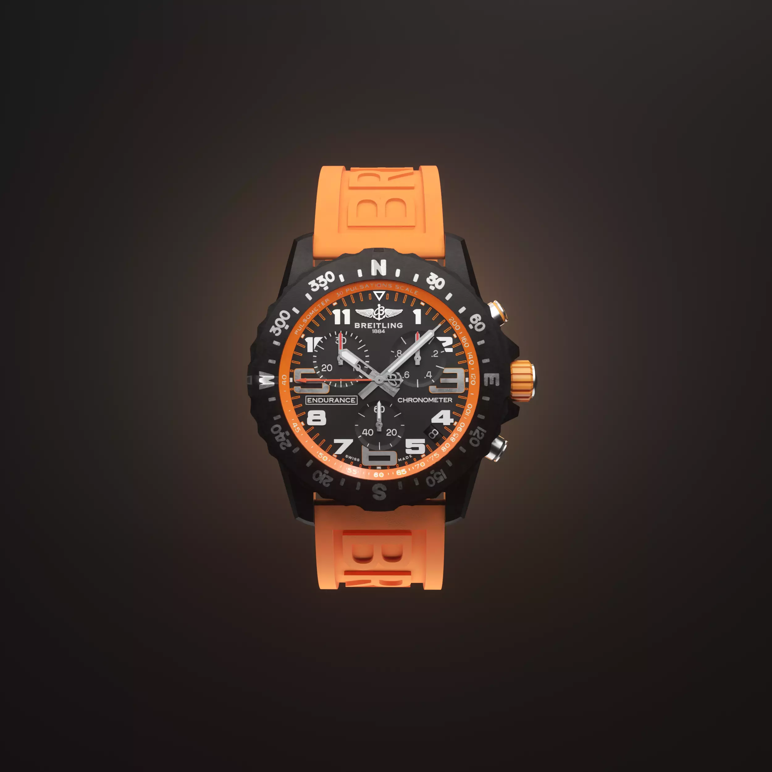 Wristwatch - Breitling endurance pro 3D model_0