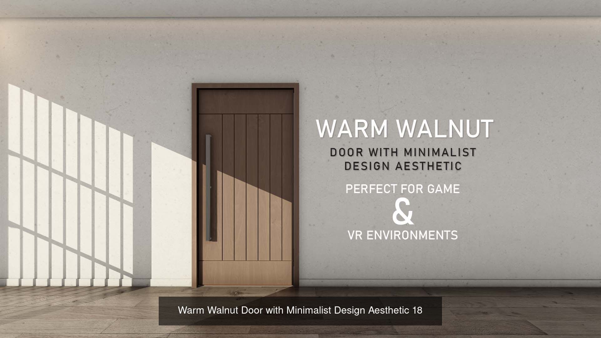 Set II of 10 Realistic Wooden door collection low poly Doors _9