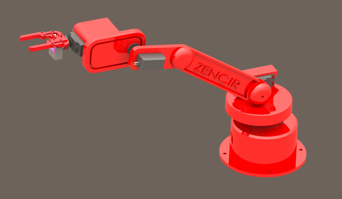 5 DOF ROBOTIC ARM  3D print model_1