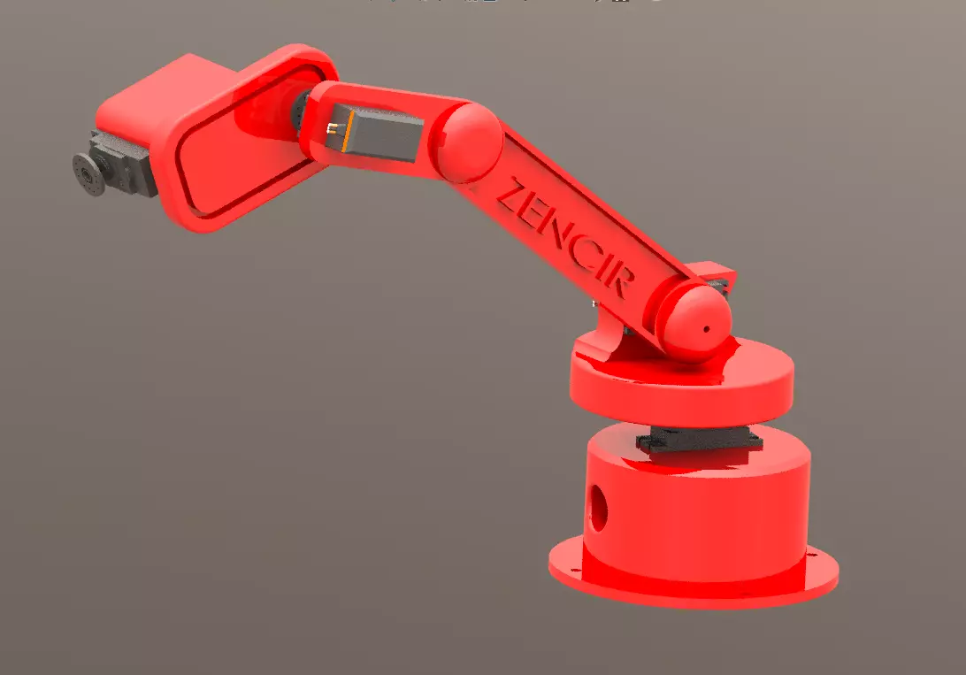 5 DOF ROBOTIC ARM  3D print model_0