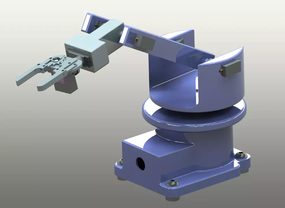 Robotic Arm MG90S 3D print model_0