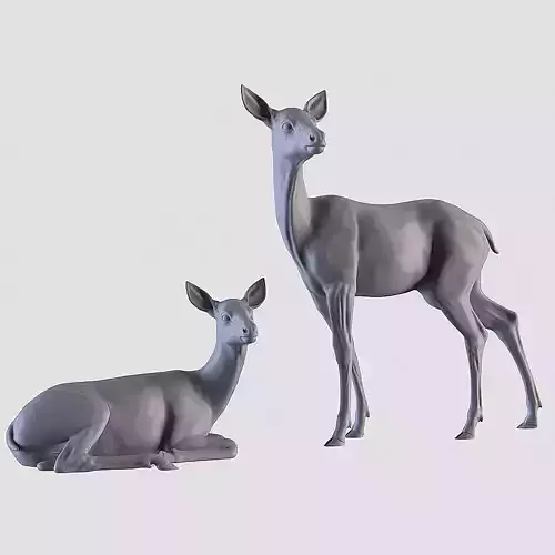 Deer Pack for Decoration 3D print model