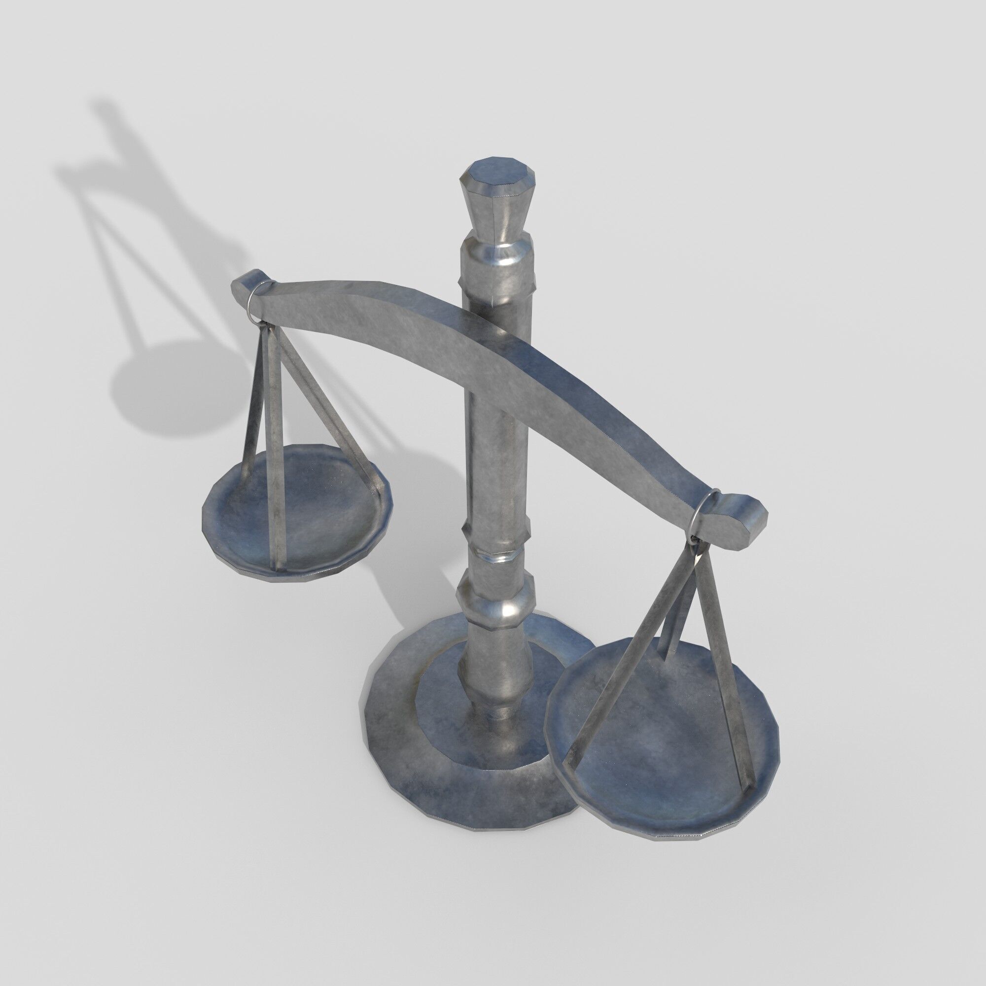 scales Low-poly 3D model_1
