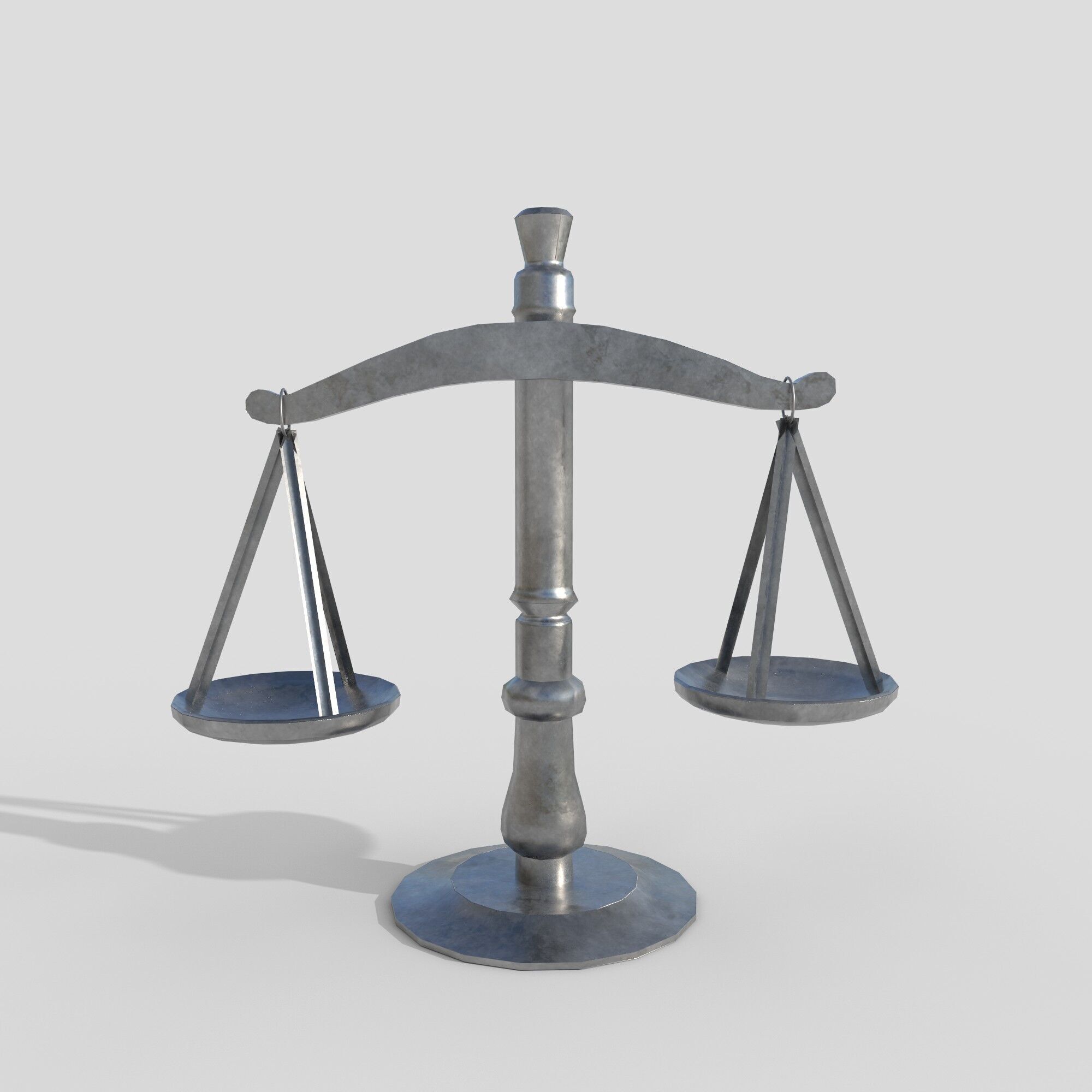 scales Low-poly 3D model_2