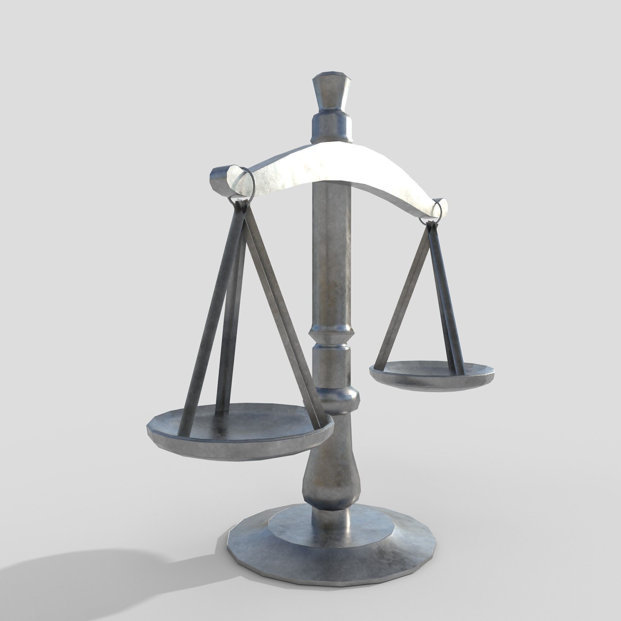 scales Low-poly 3D model_3