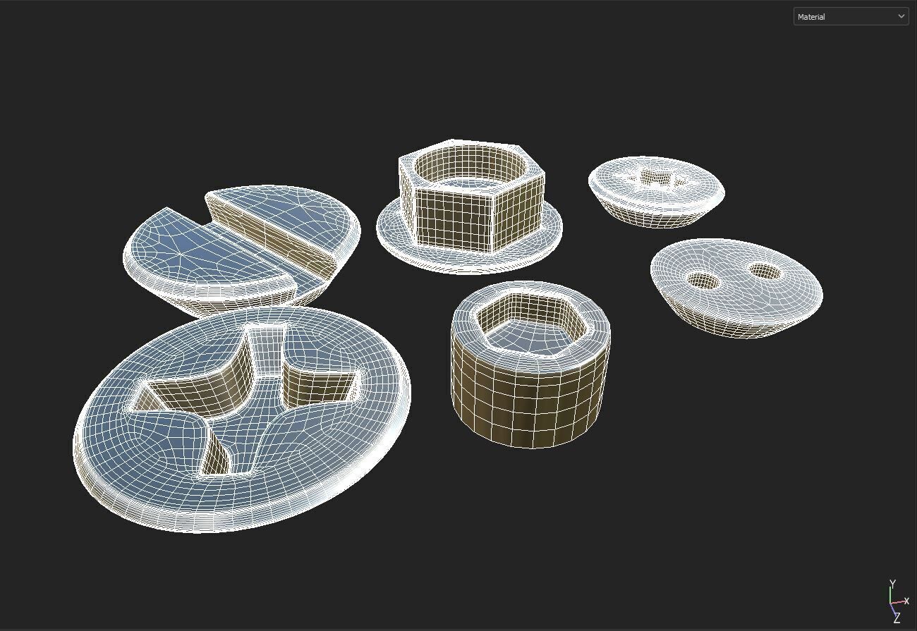 screws 3D model_6