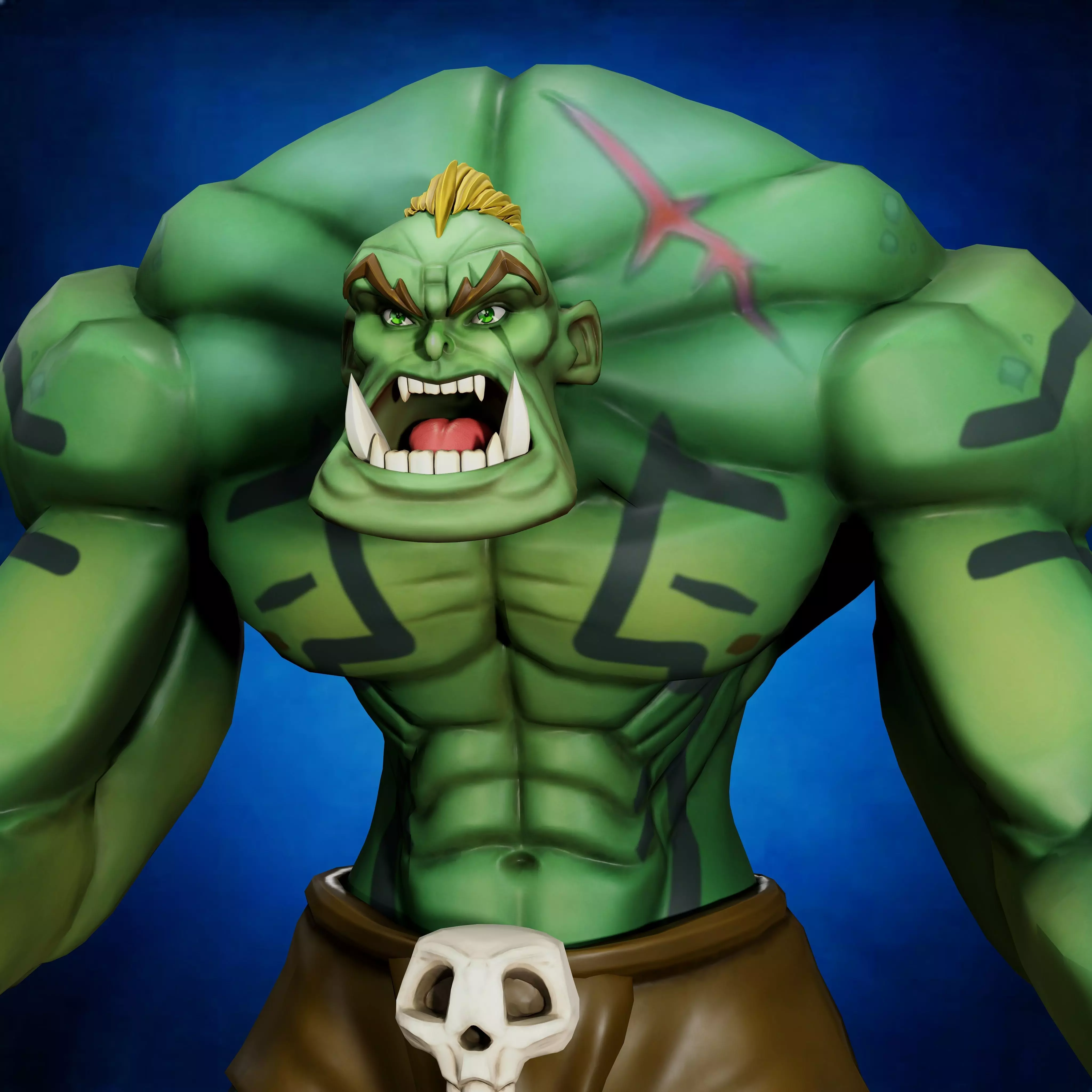 Big Guy Free low-poly 3D model