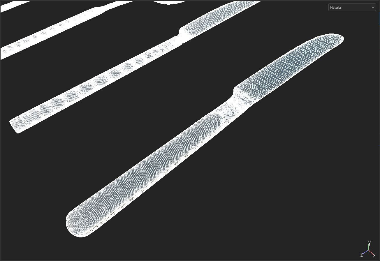 Simple cutlery set 3D model_5