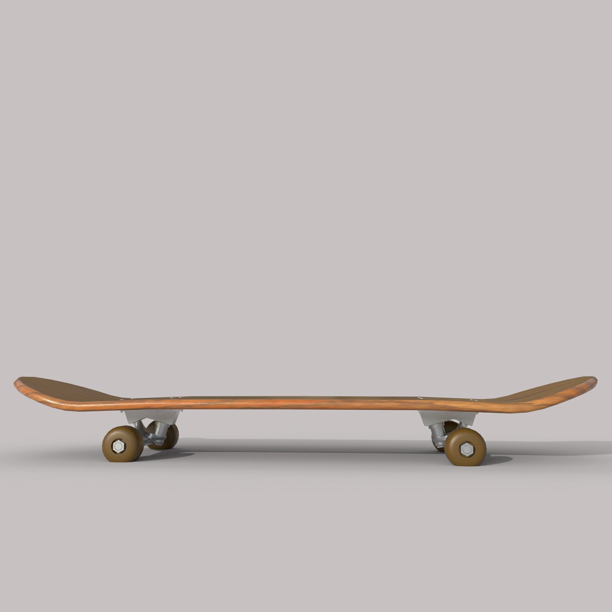 Skateboard Low-poly 3D model_3