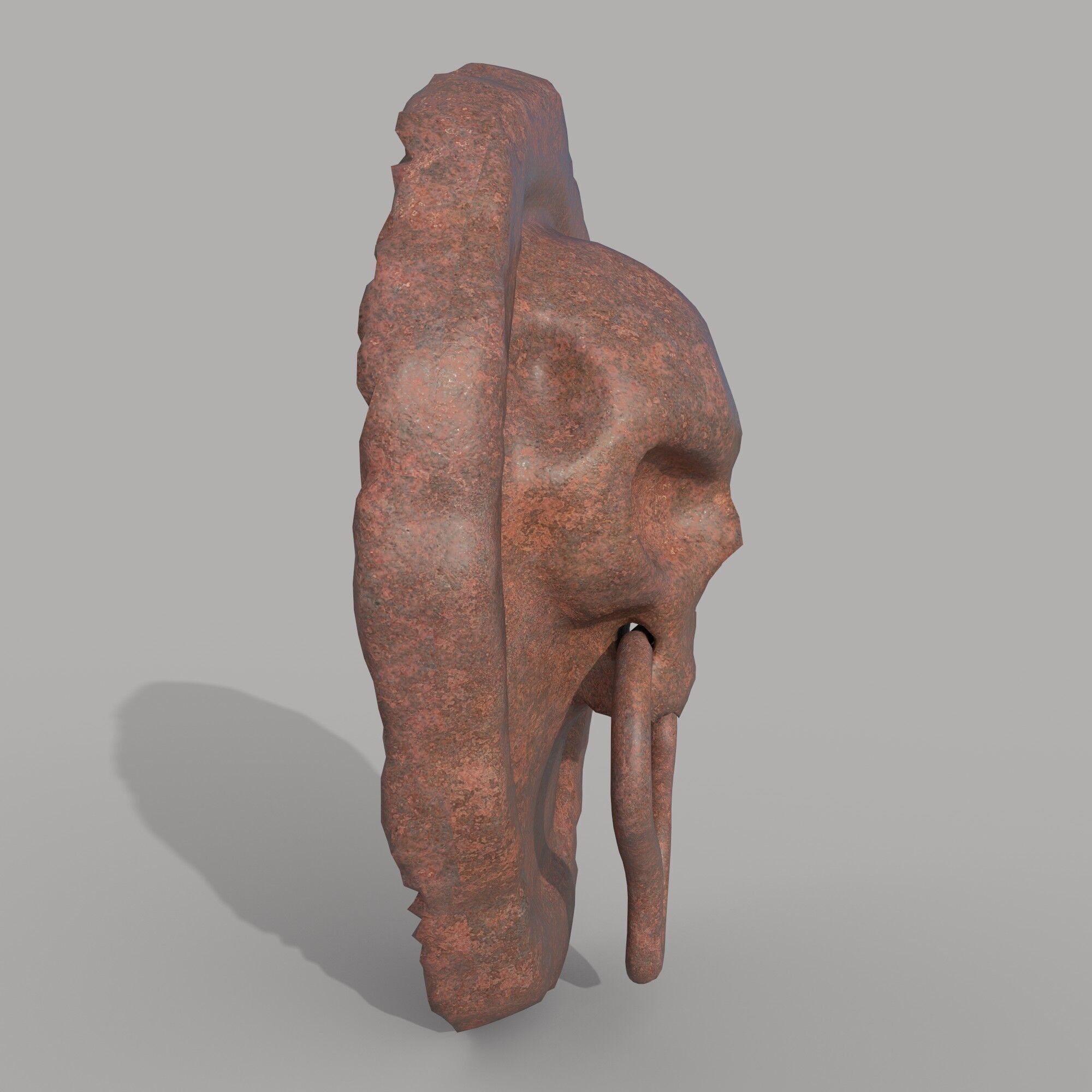 Skull door knocker 3D model_4