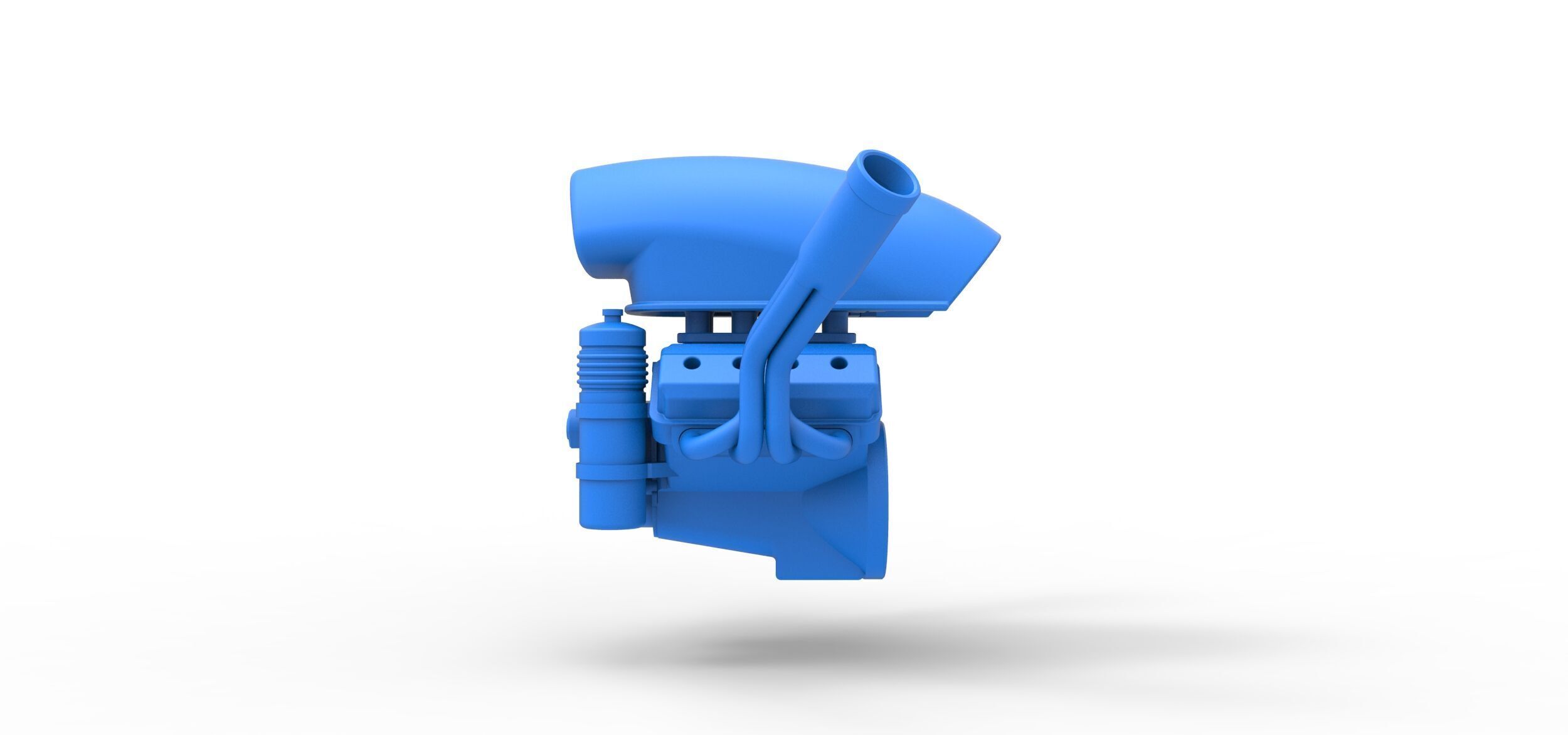 Engine of Uphill Sand Racing Dragster Version 4 Scale 1 to 25 3D print model_7