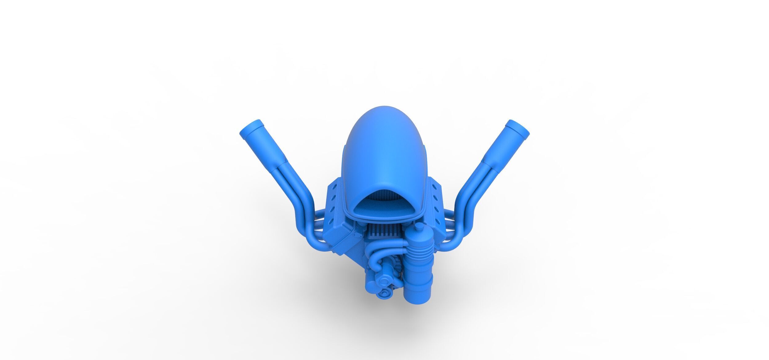 Engine of Uphill Sand Racing Dragster Version 4 Scale 1 to 25 3D print model_4