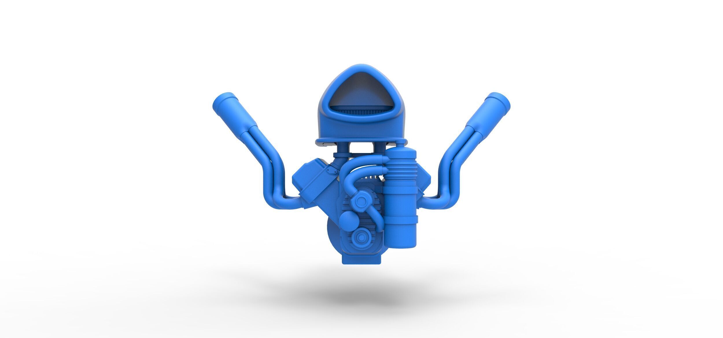 Engine of Uphill Sand Racing Dragster Version 4 Scale 1 to 25 3D print model_3