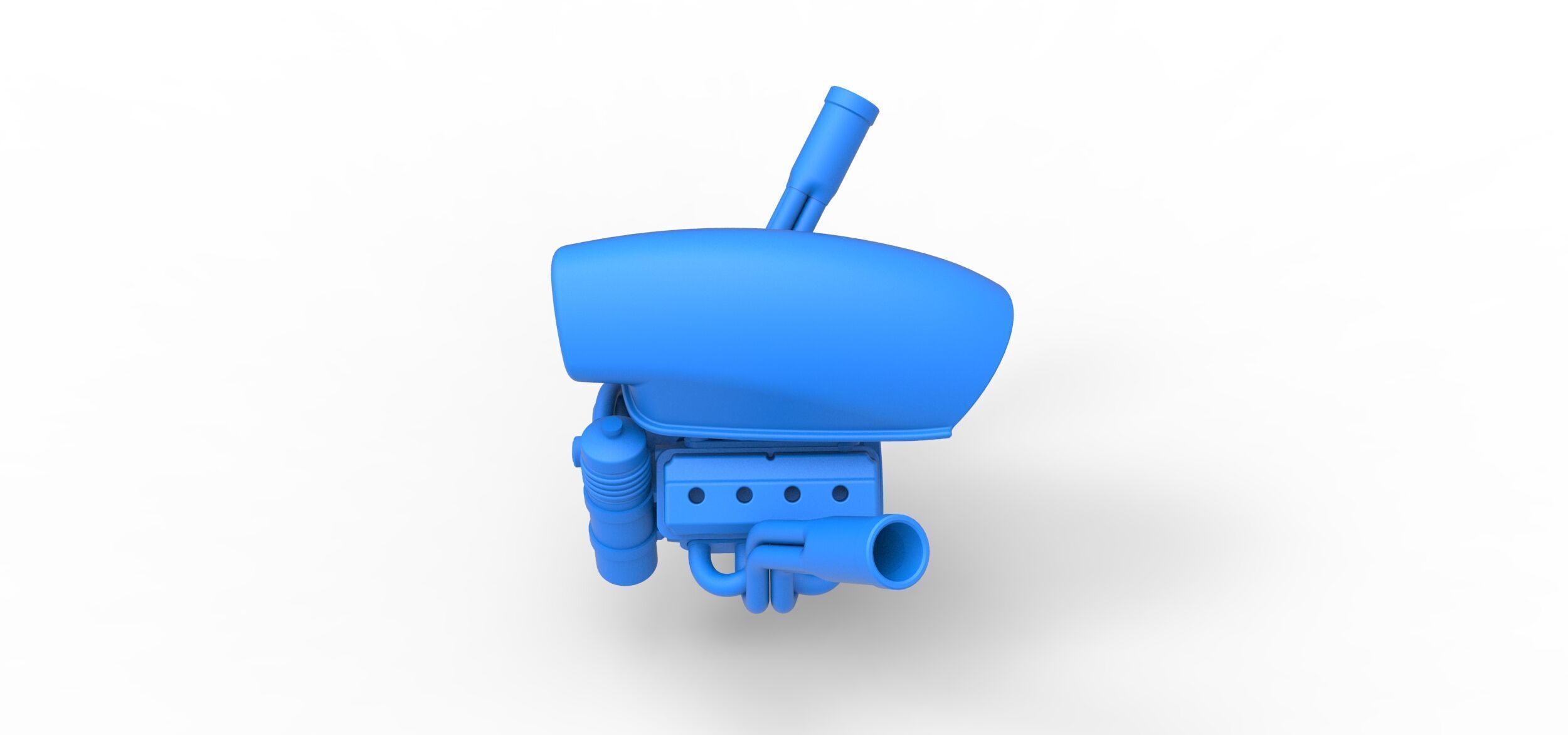 Engine of Uphill Sand Racing Dragster Version 4 Scale 1 to 25 3D print model_8