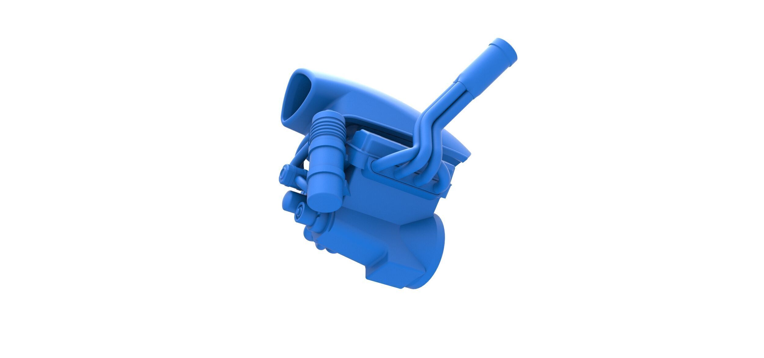 Engine of Uphill Sand Racing Dragster Version 4 Scale 1 to 25 3D print model_2