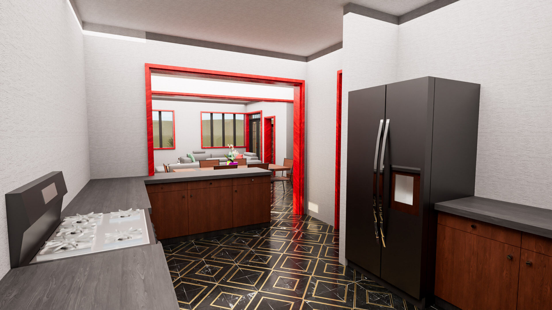 Villas Interior and Exterior fixed 3D model_5