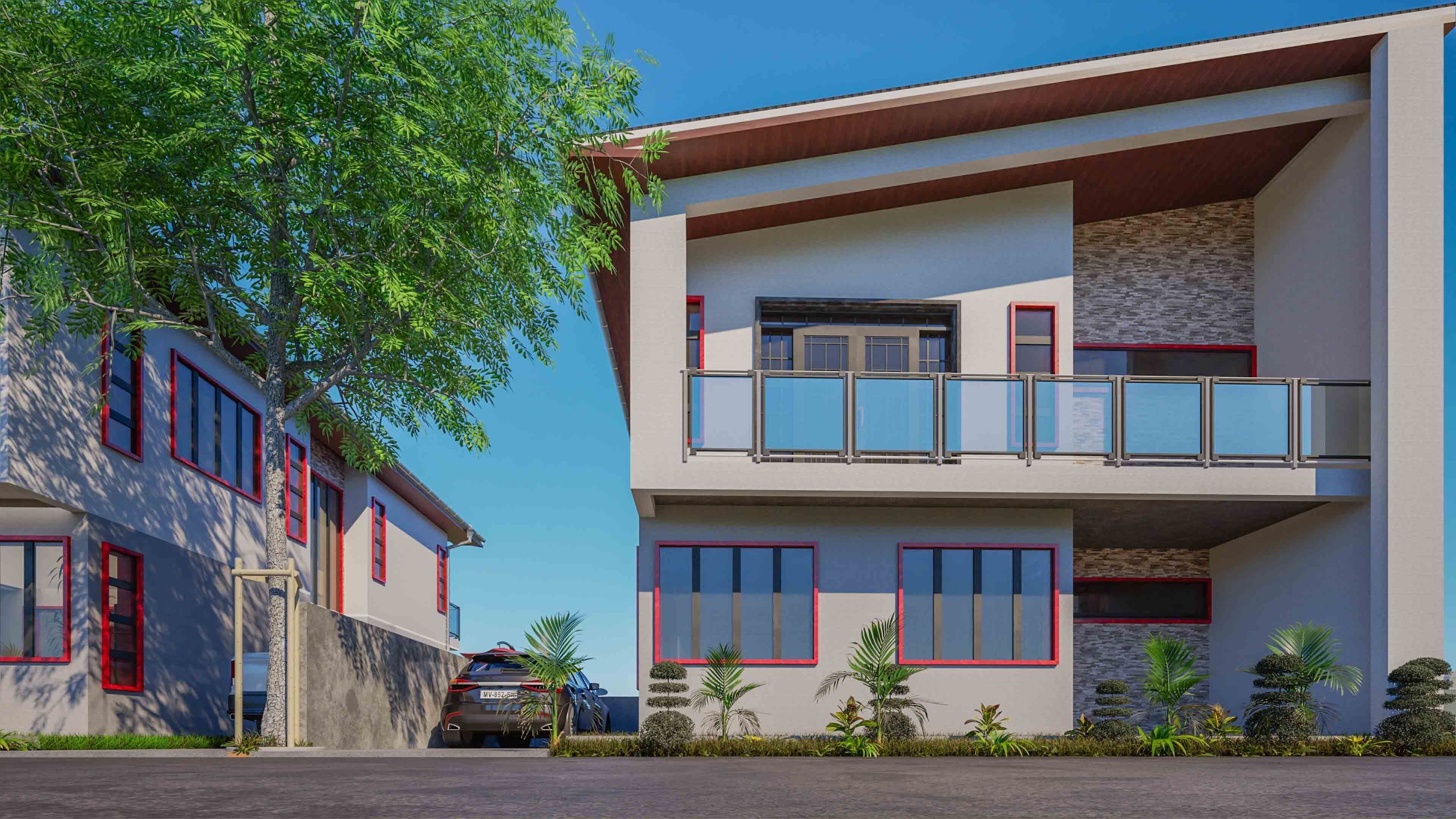 Villas Interior and Exterior fixed 3D model_1