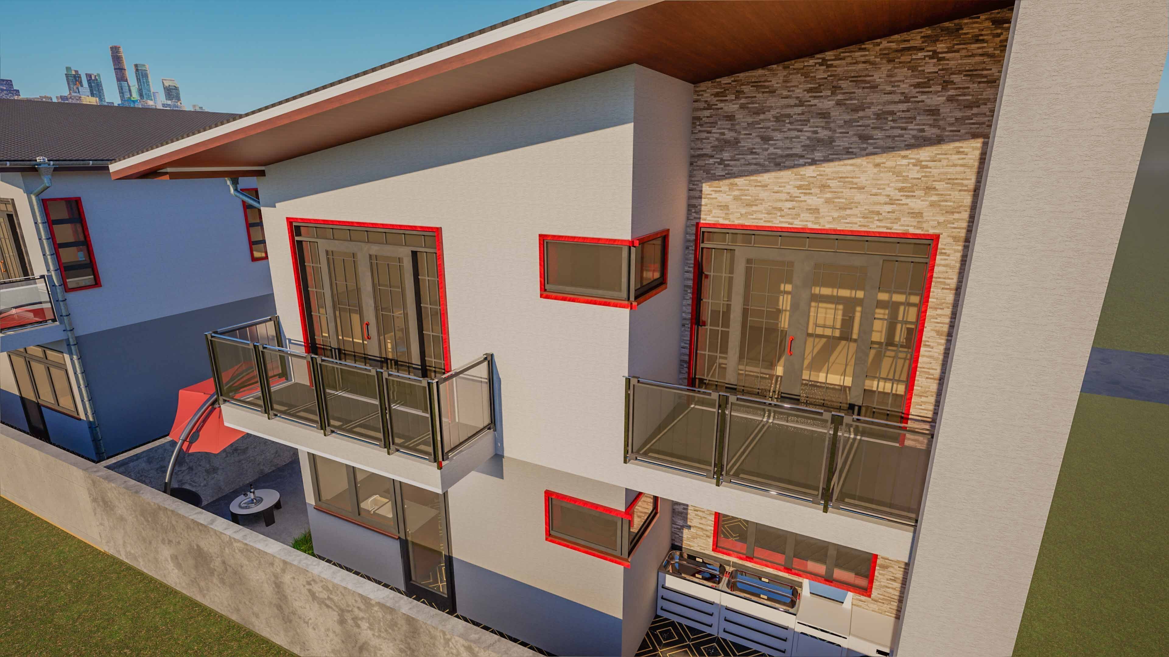 Villas Interior and Exterior fixed 3D model_16