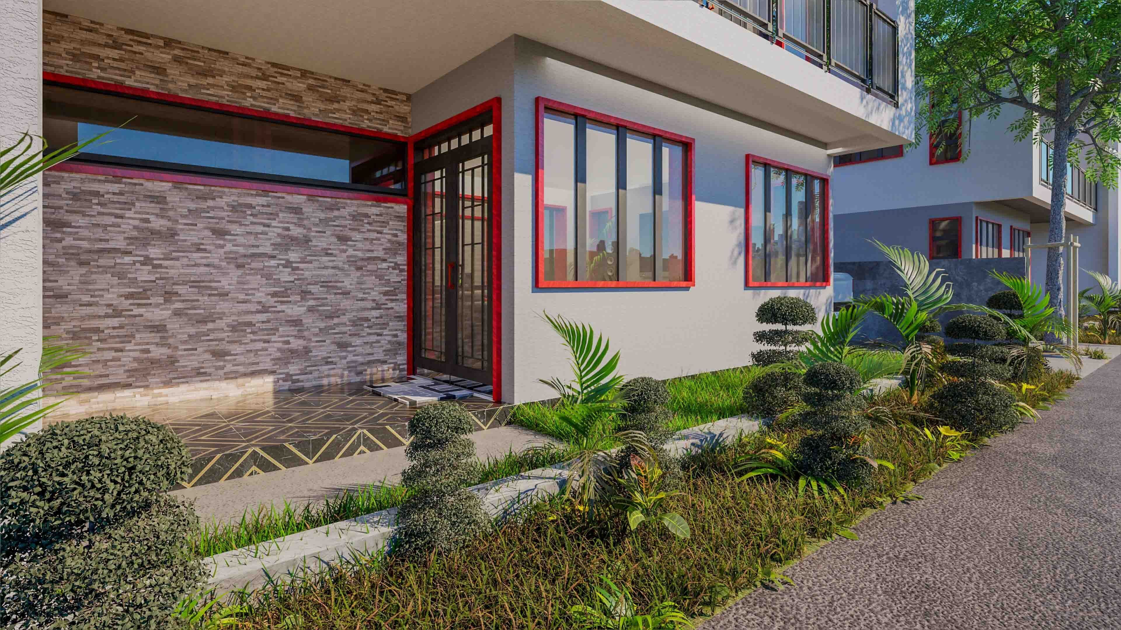 Villas Interior and Exterior fixed 3D model_4