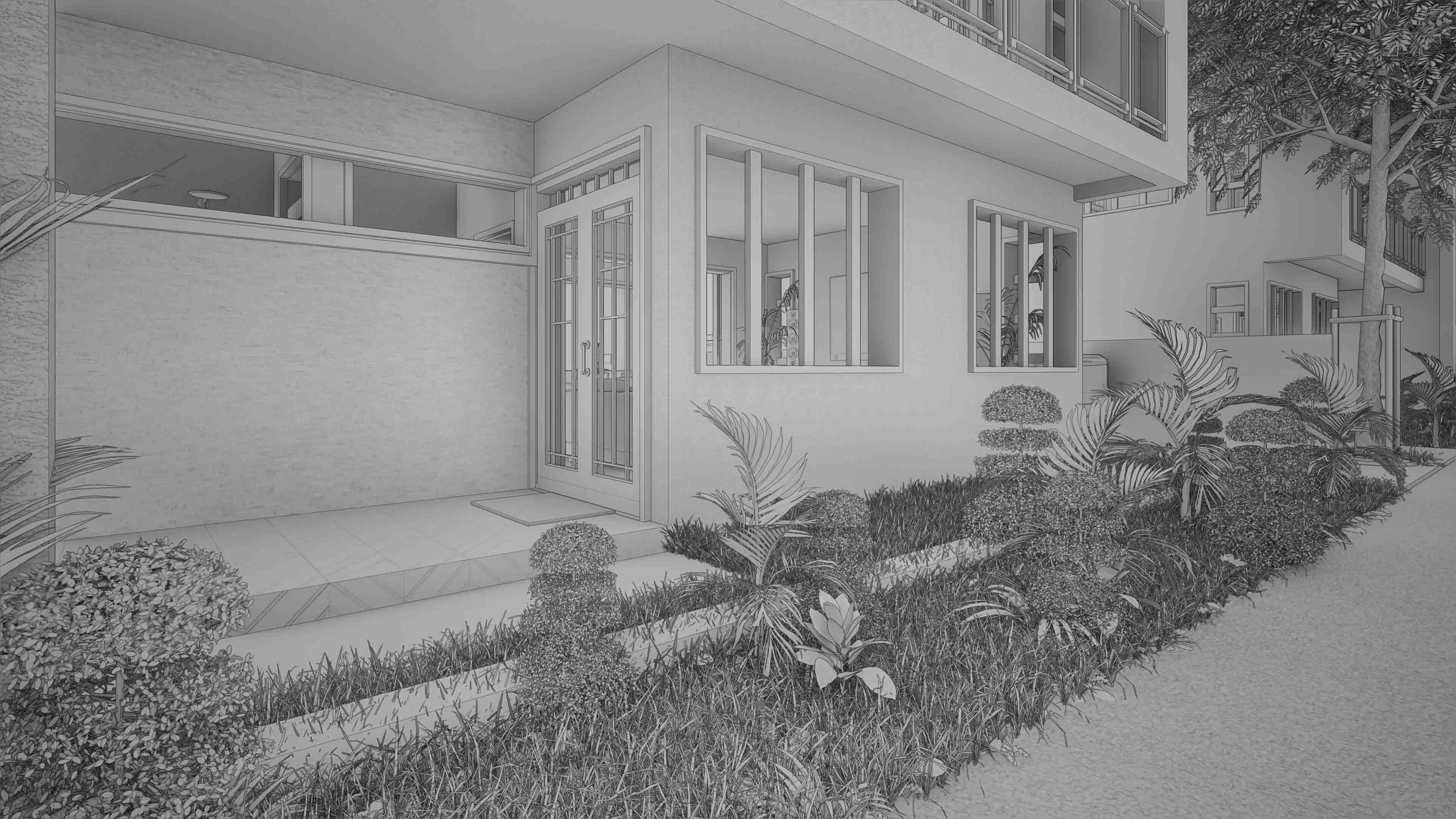 Villas Interior and Exterior fixed 3D model_6