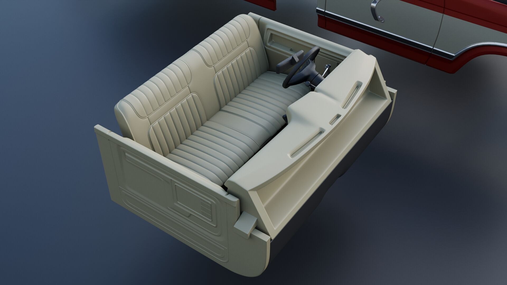 Pickup Truck F-150 Long Bed 1983 3D print model_23