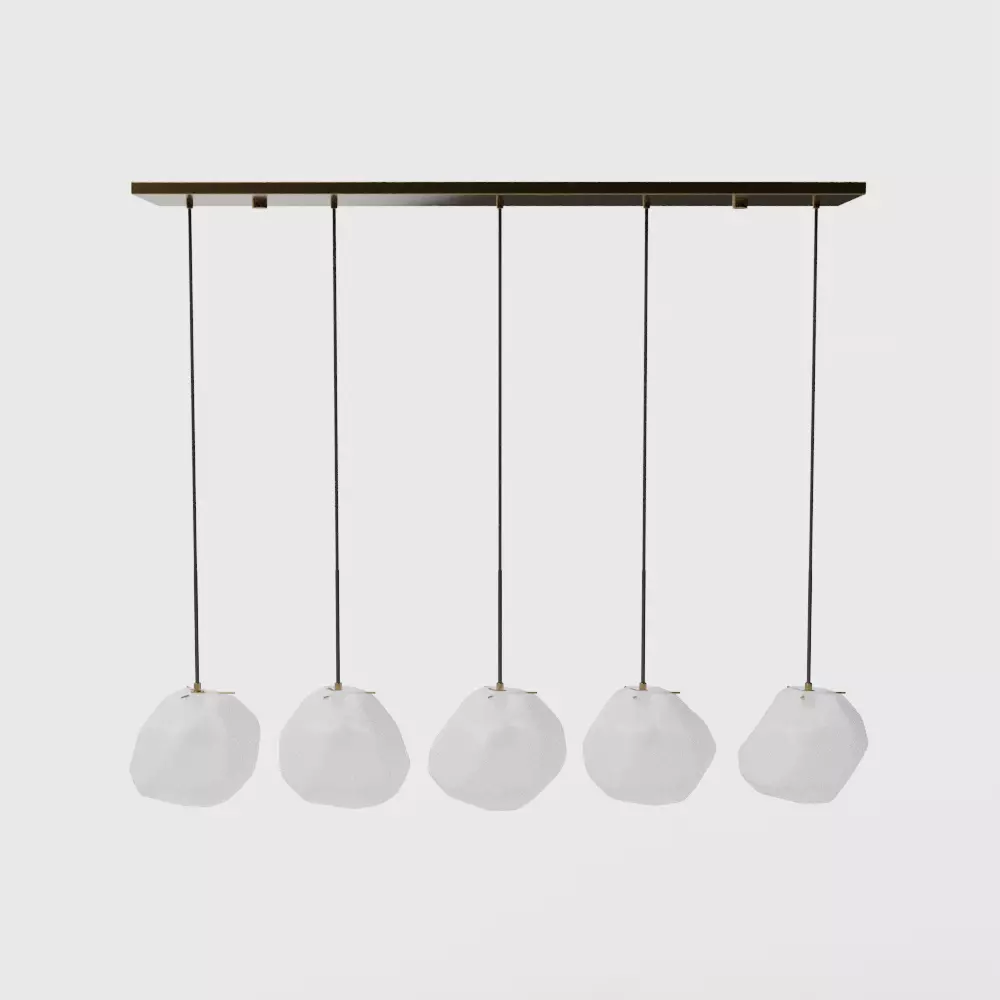 Uttermost Geodesic 5 Light Linear Pendant 3D model_0