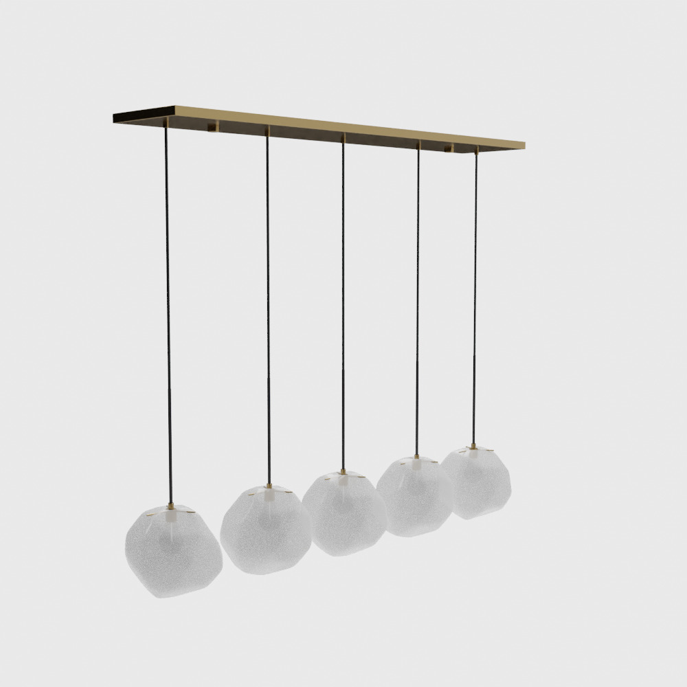 Uttermost Geodesic 5 Light Linear Pendant 3D model_4