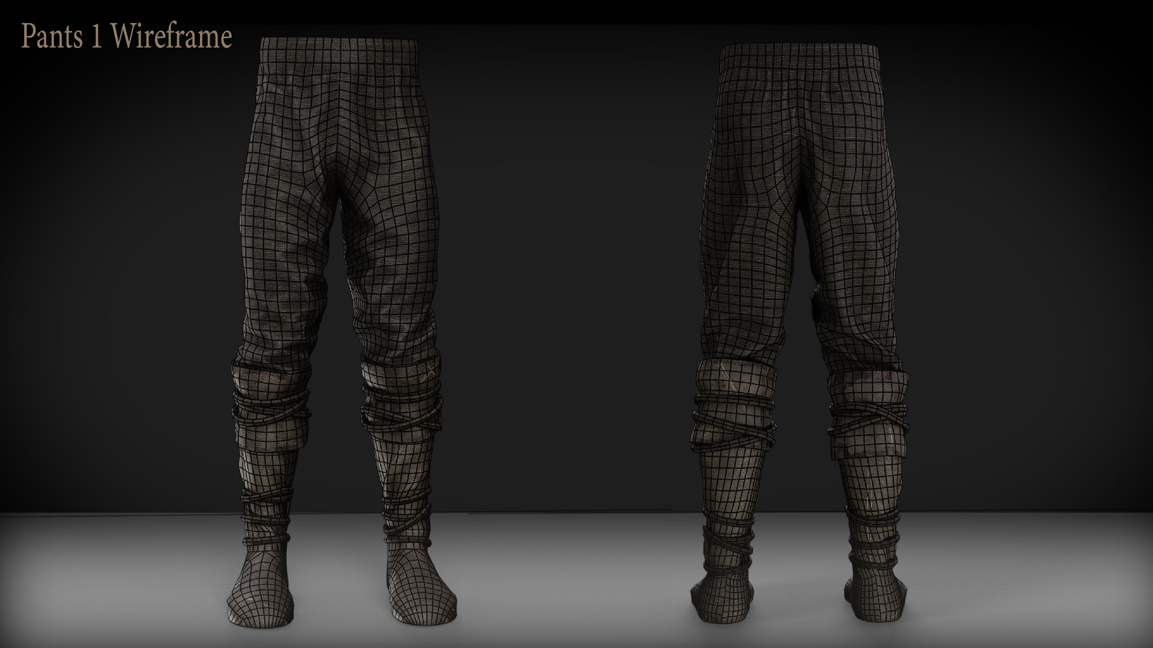 Rigged Metahuman Medieval Clothing Low-poly 3D model_15