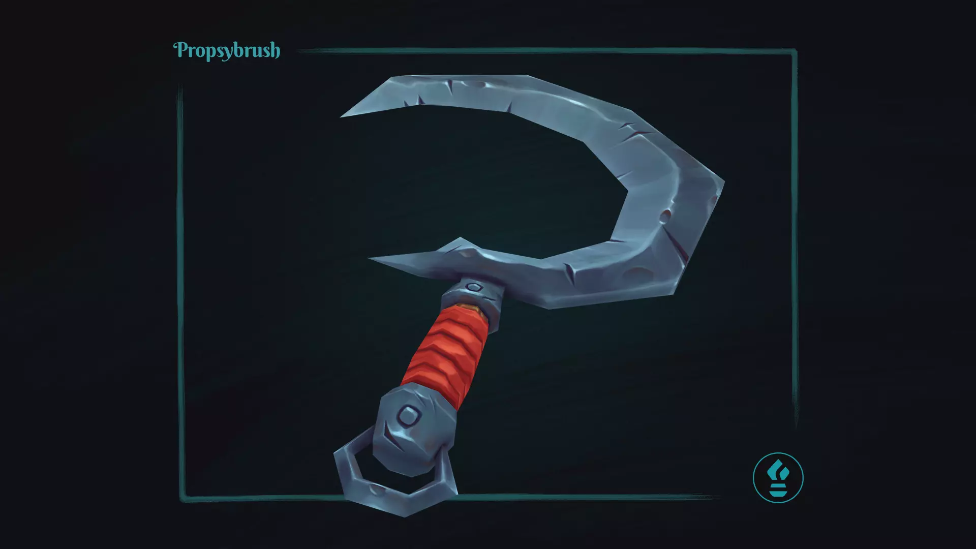 Stylized Sickle Prop - Game-Ready Hand-Painted Asset - Low-poly 3D model_0