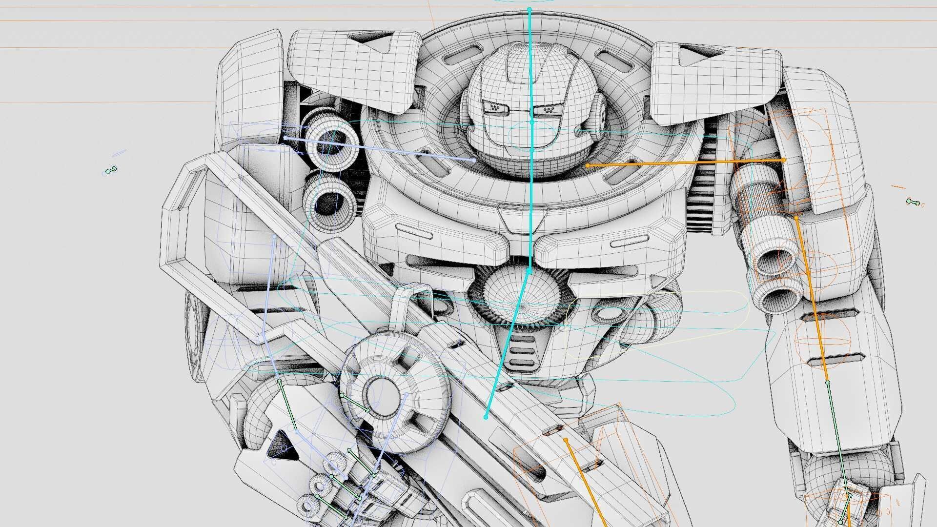 DOOM FIGHTER V-6  Rigged for Unreal Engine - Unity - MIXAMO 3D model_42