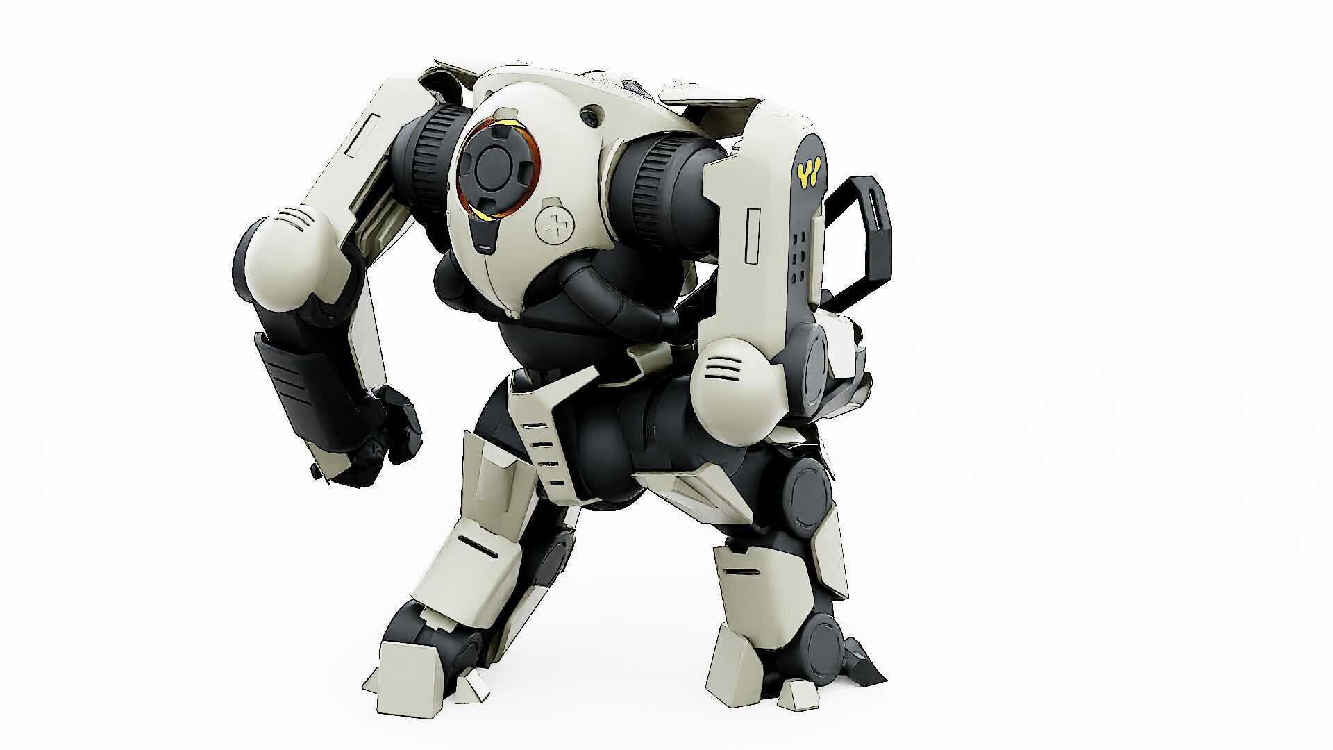 DOOM FIGHTER V-6  Rigged for Unreal Engine - Unity - MIXAMO 3D model_13